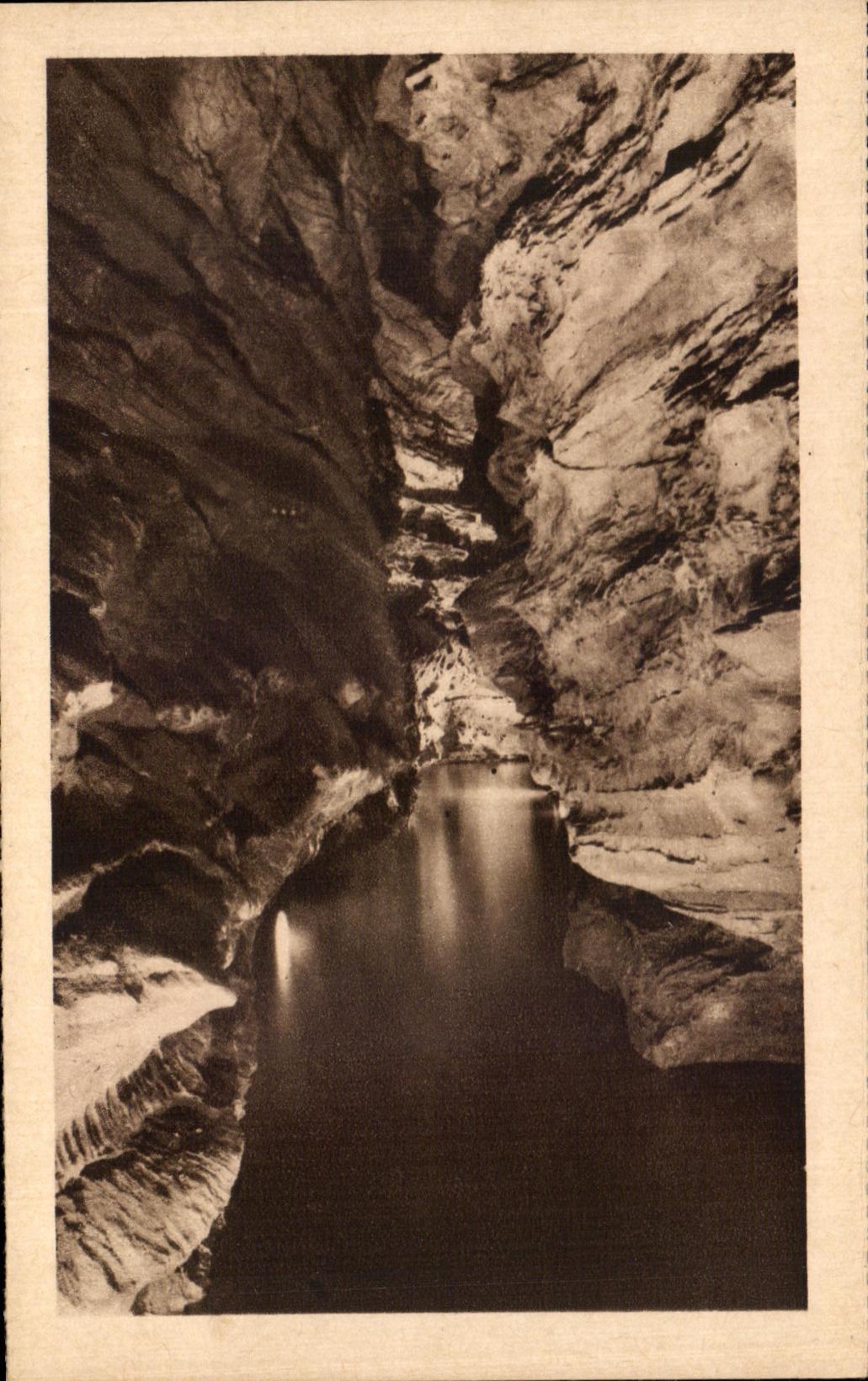 CPA Le Lot Illustre Padirac La Riviere Plane