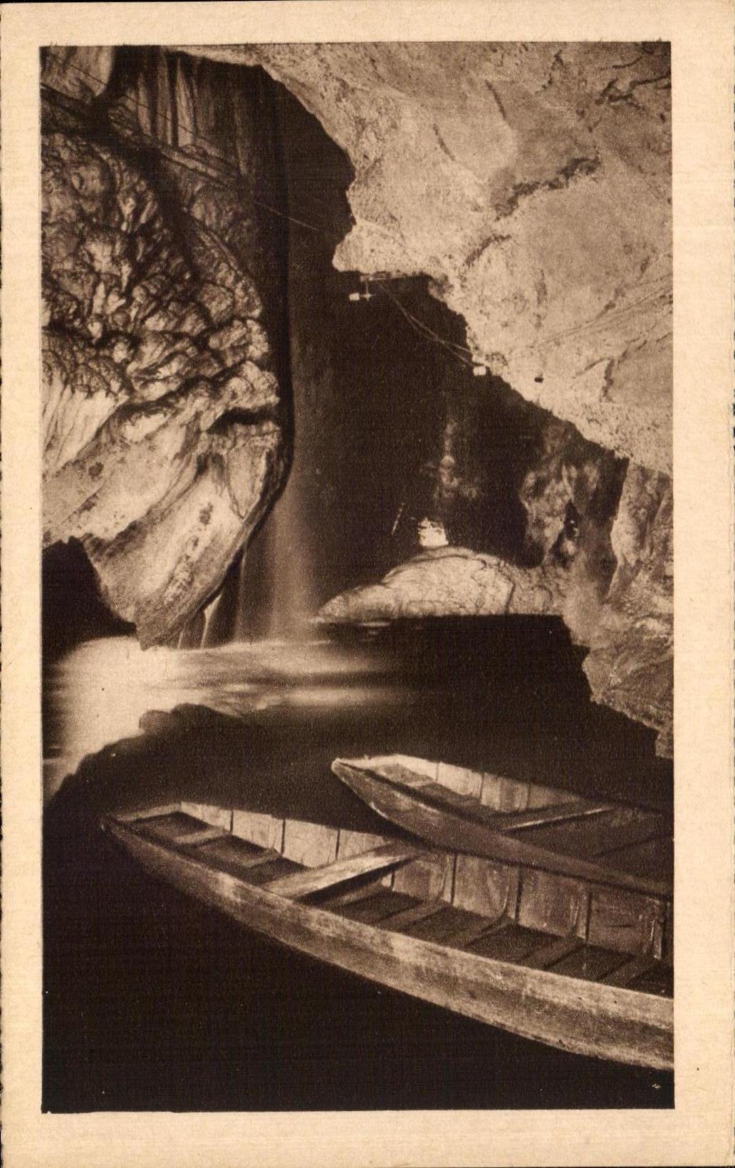 CPA Le Lot Illustre Padirac La Debarcadere