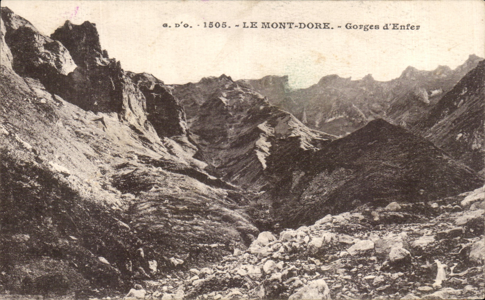 CPA the Mount Gilds Falls Of Hell