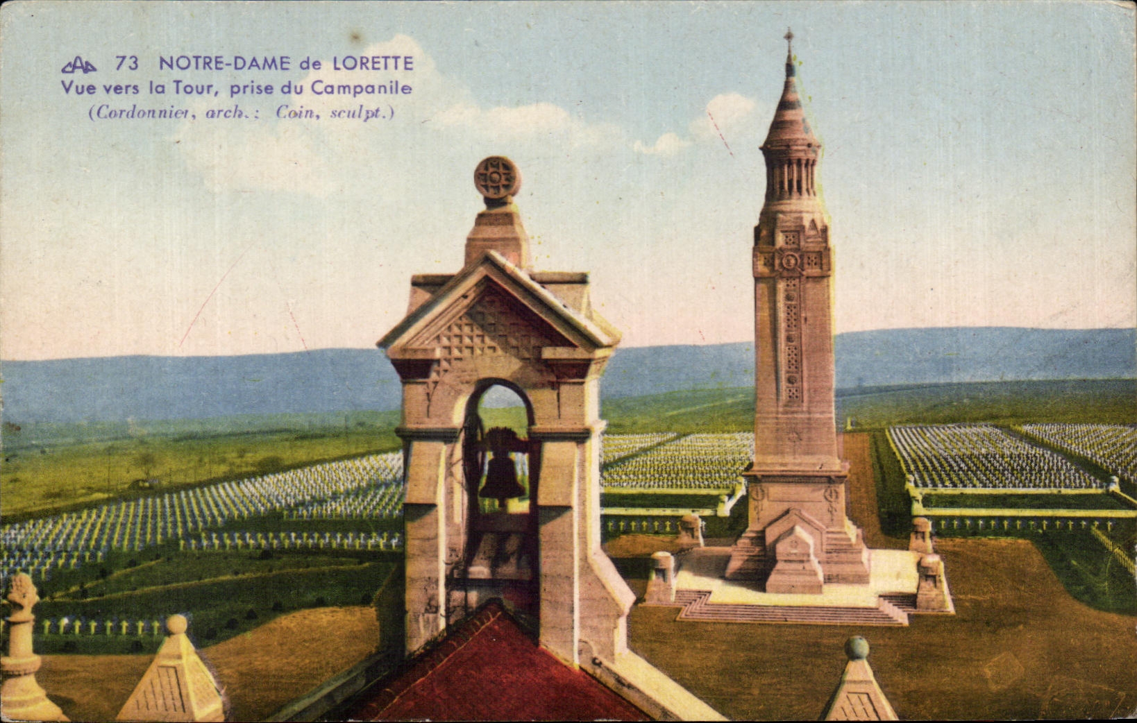 CPA Notre Dame de Lorette Vue Vers La Tour Prise Du Campanile