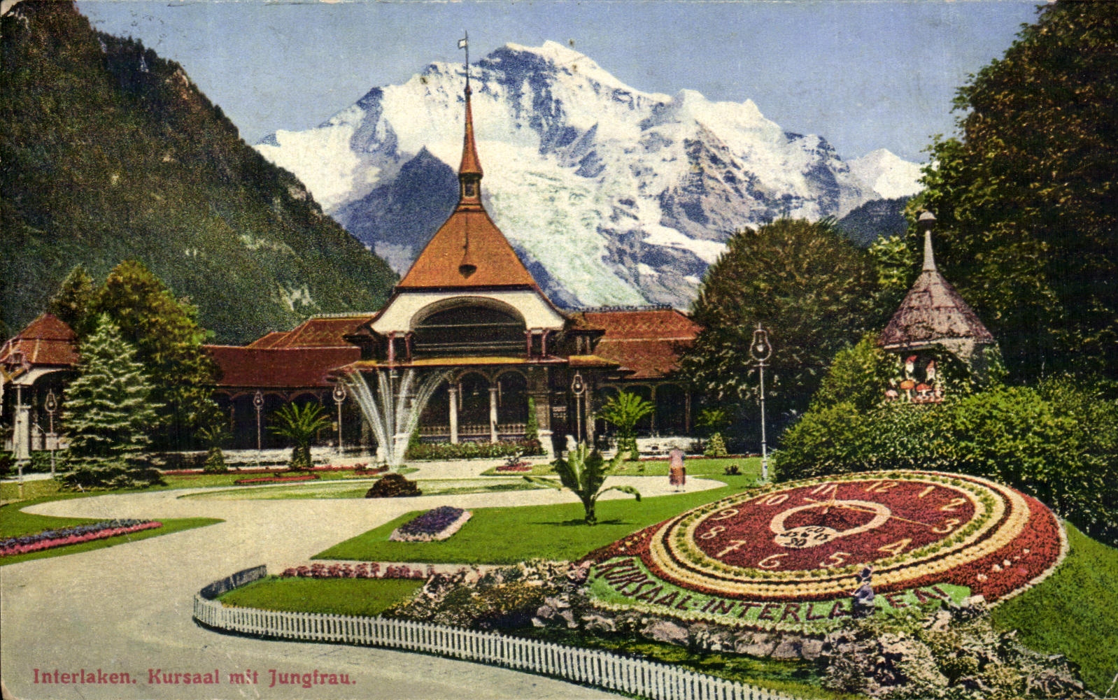 CPA Interlaken Kurzaal mit Jungfrau