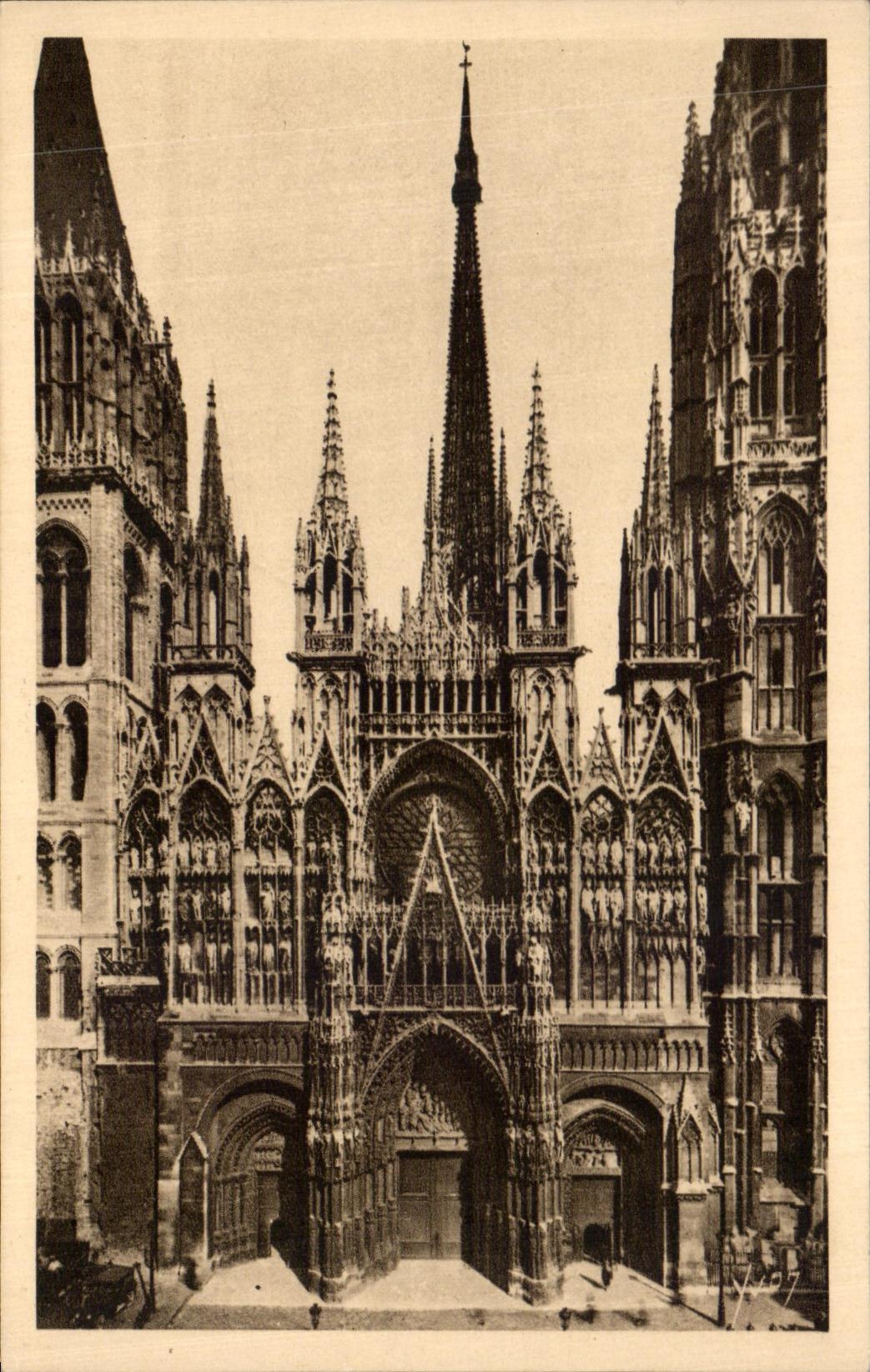 CPA Rouen Principal Frontage of the Cathedral