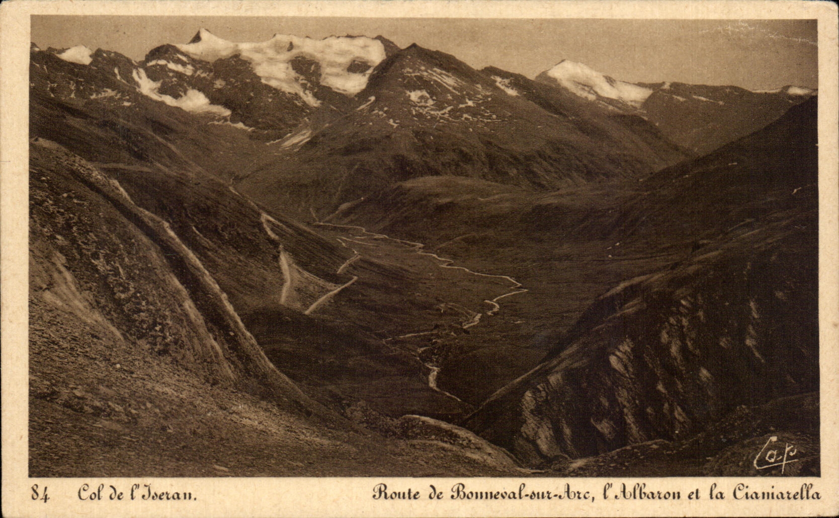 CPA Collar Of Isran Road De Bonneval on Arc Albaron and Cianiarella