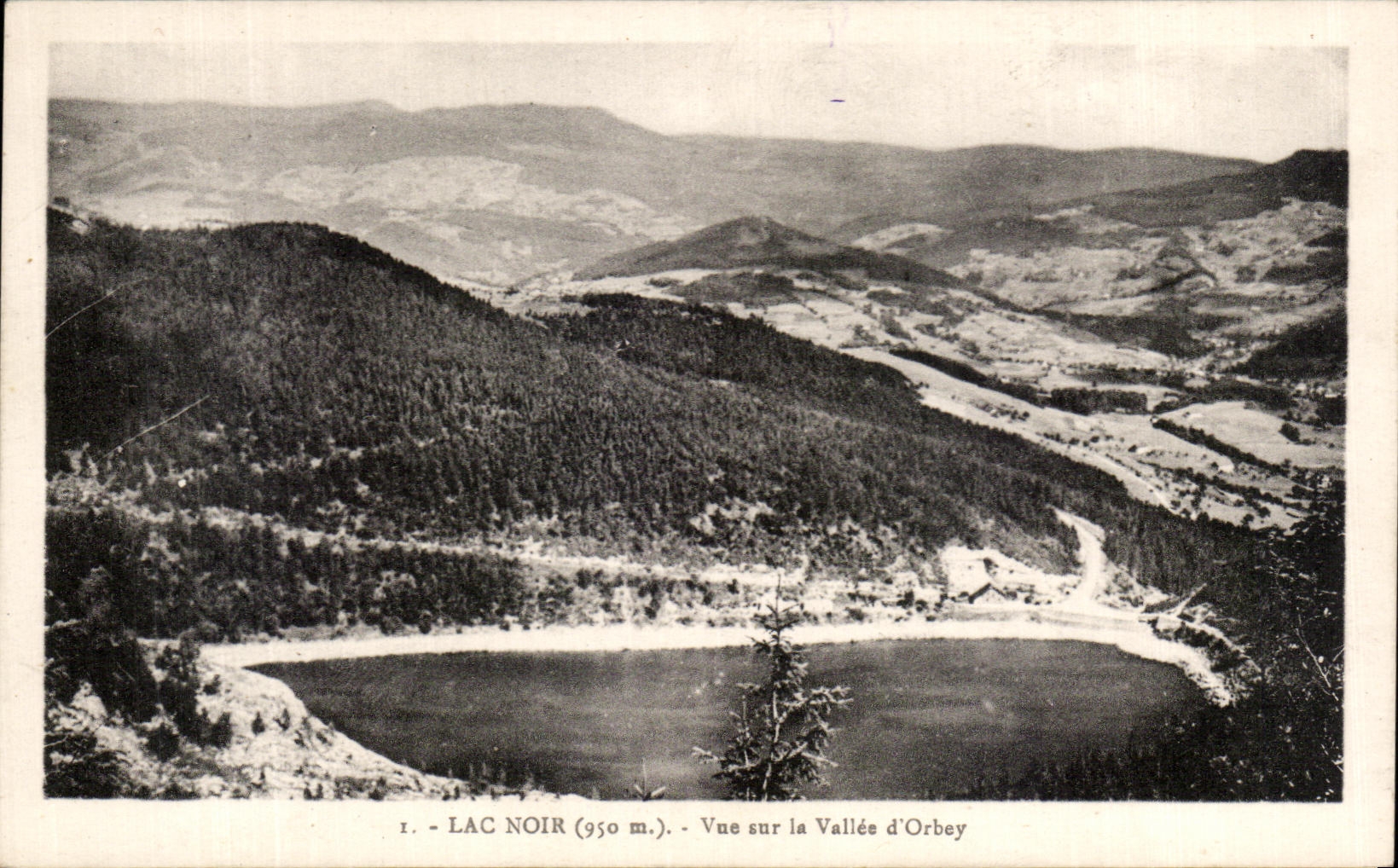 CPA Black Lake Seen On the Valley D' Orbey