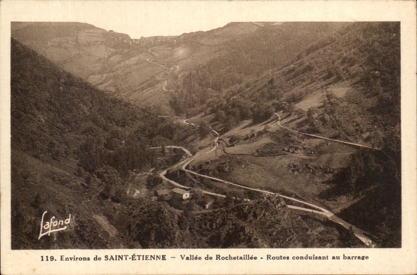 CPA Surroundings Of Saint Etienne Valley De Rochetaillee Roads Leading To the Stopping