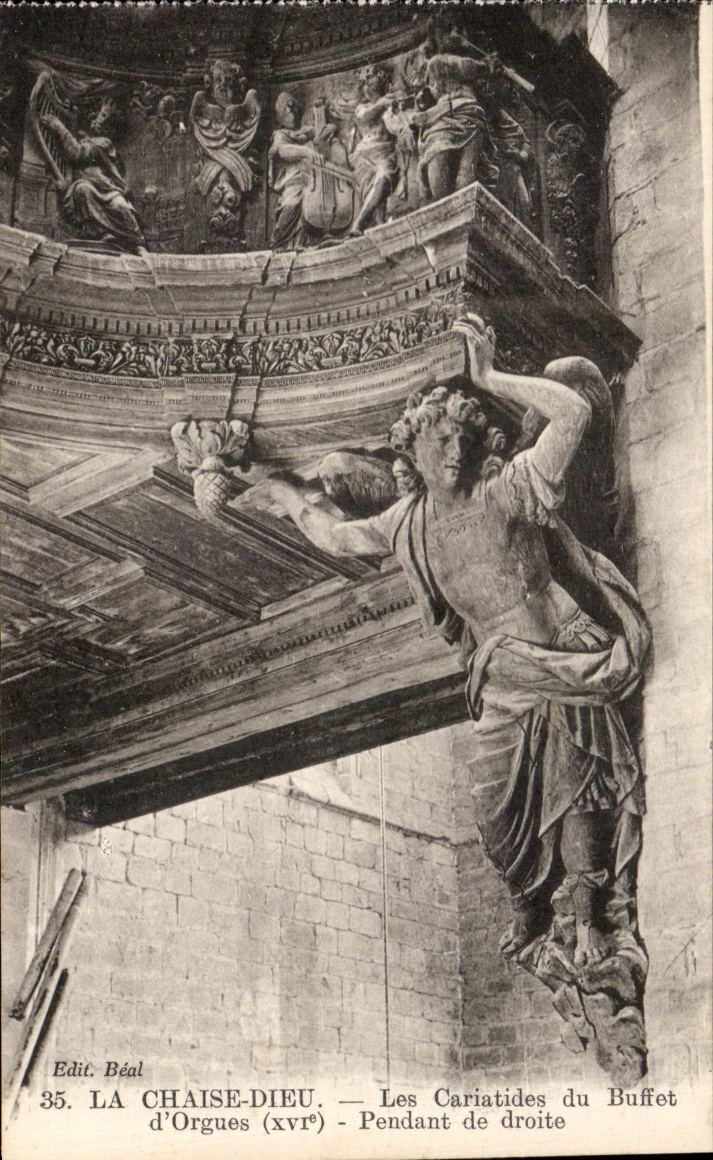 CPA the Chair God Christ Caryatids of the Organ case During line