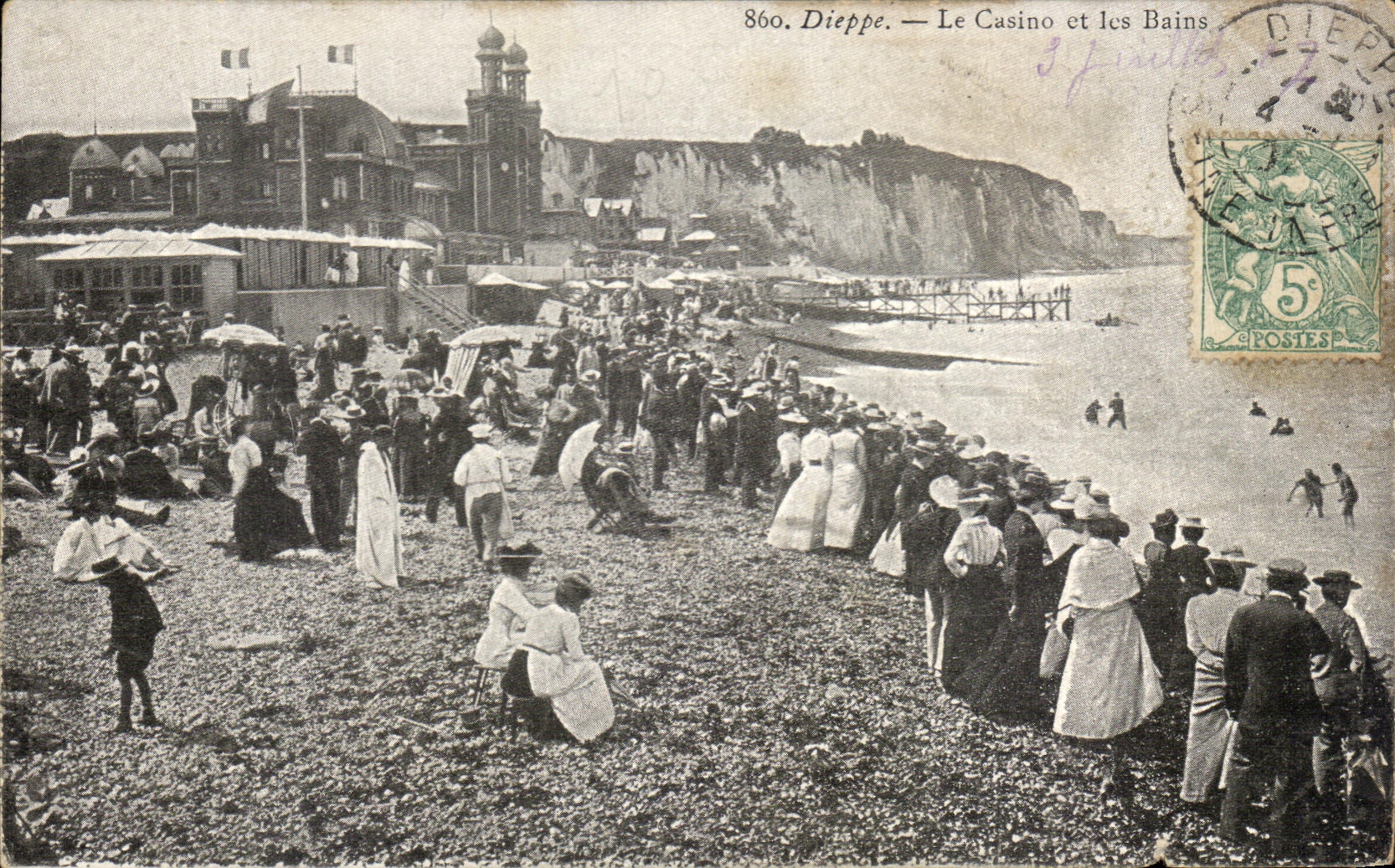 CPA Dieppe el casino y los les Bains
