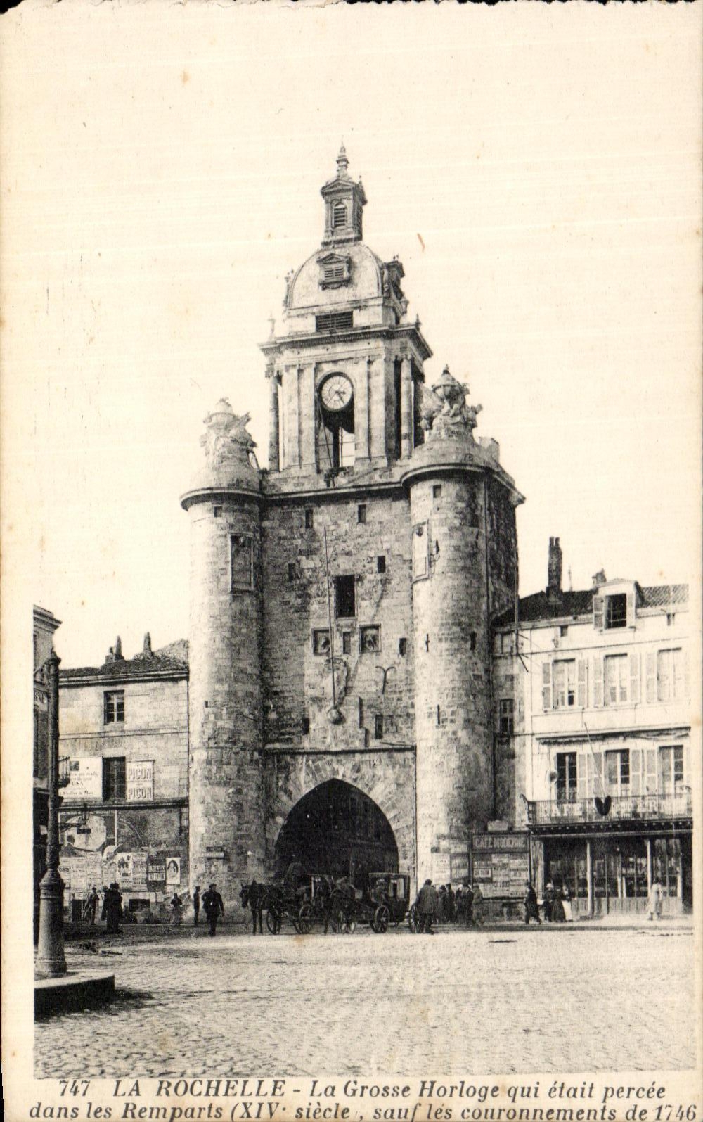 CPA La Rochelle el reloj grande
