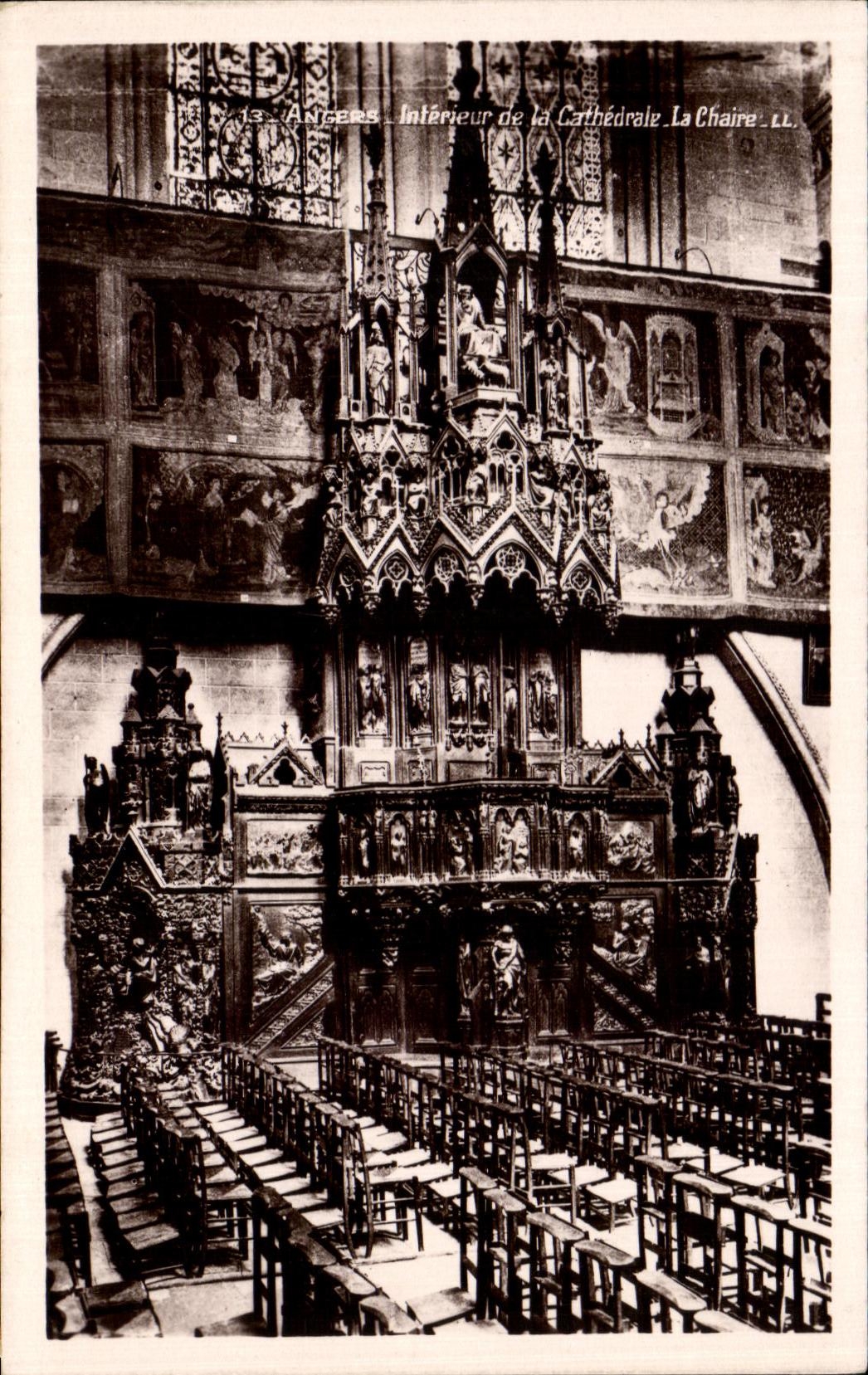 CPA Interior Angers of the Cathedral the Pulpit