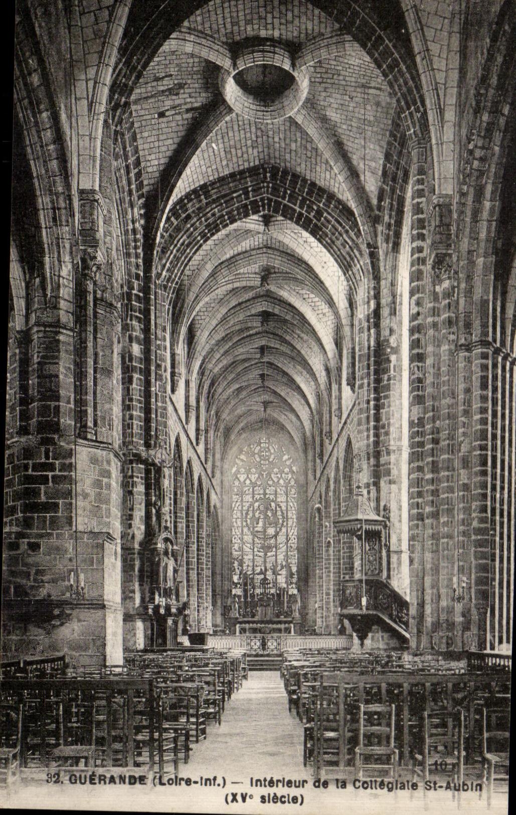 CPA Guerande interior de St colegial Aubin