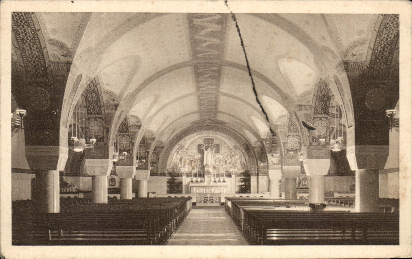 CPA the Basilica De Lisieux the Crypt