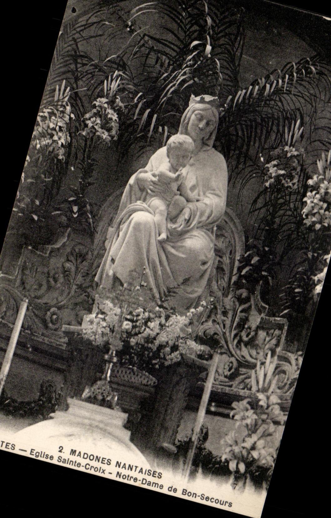 CPA Nantes Madonna Church Holy Cross Notre Dame de Bon Help