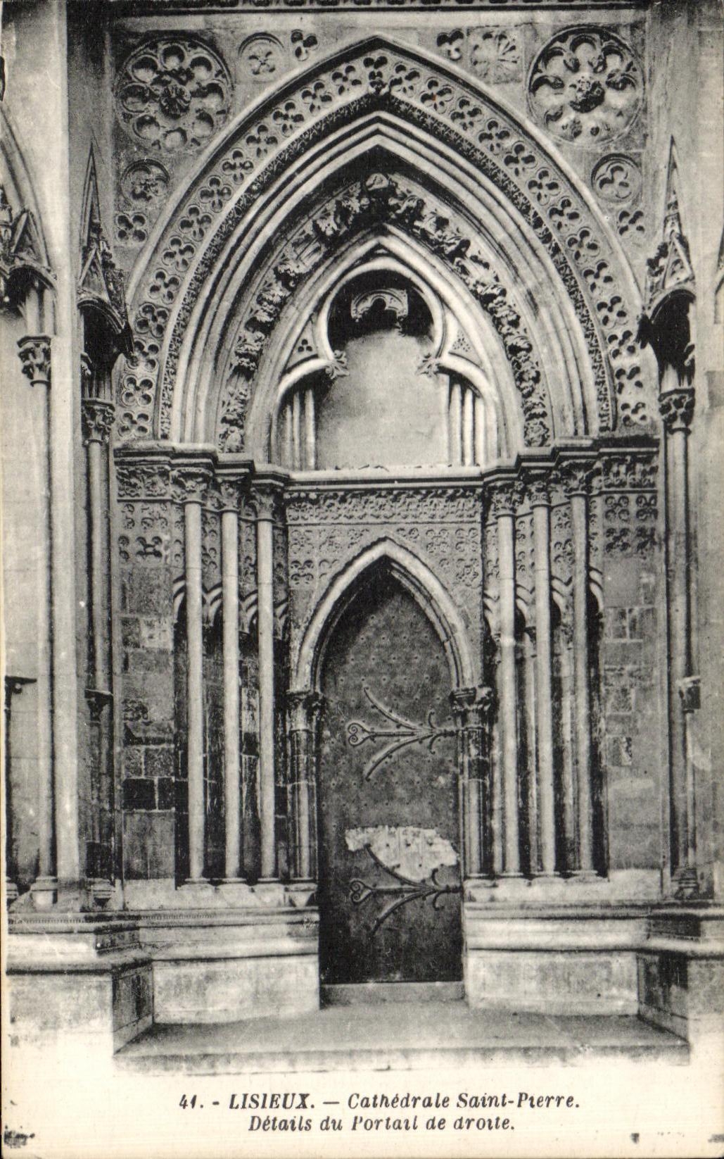 CPA Lisieux the Cathedral Saint Pterre Details of the Gate of right-hand side