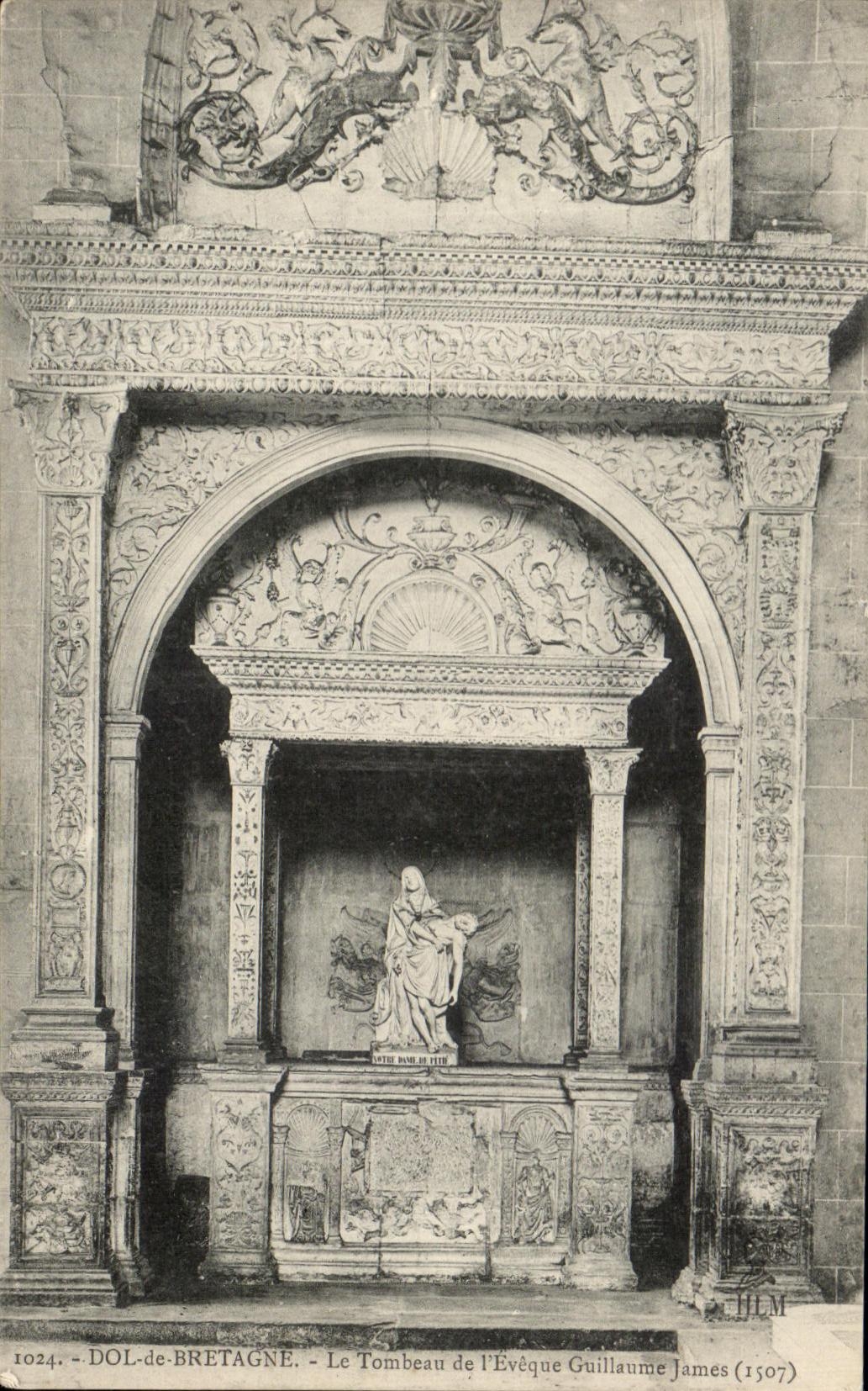 CPA Dol de Bretagne Le Tombeau de L'Eveque Guillaume James