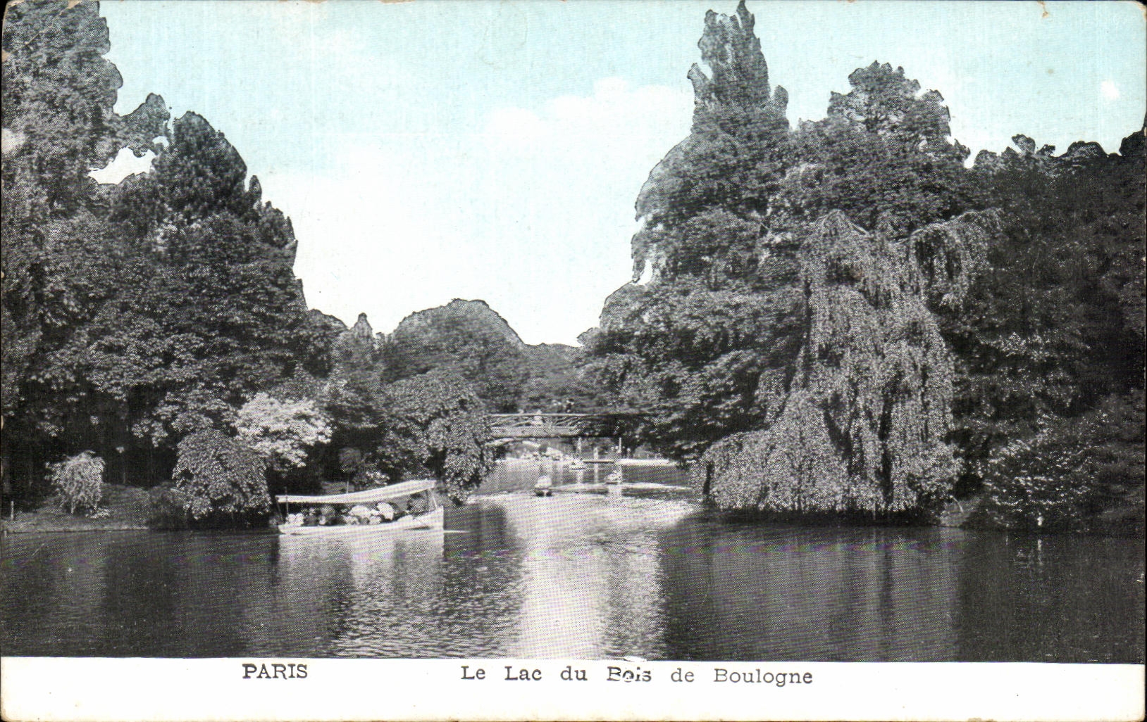CPA Paris the Lake of the Bois de Boulogne