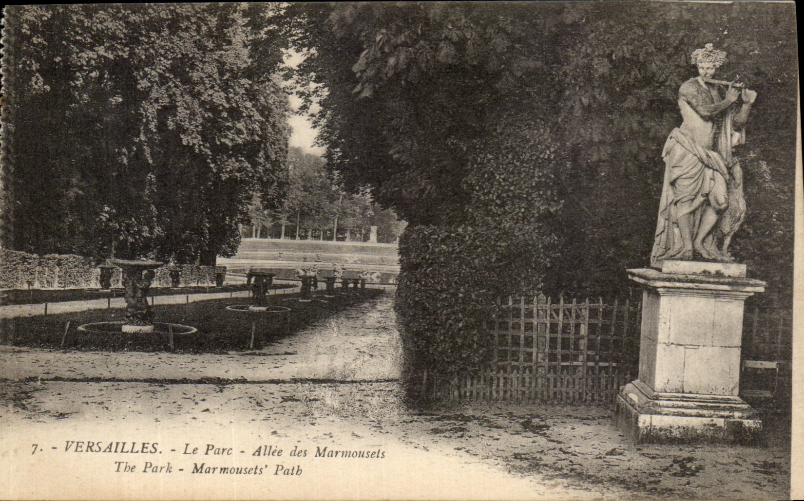 CPA Versailles the Alleee Park of Marmousels