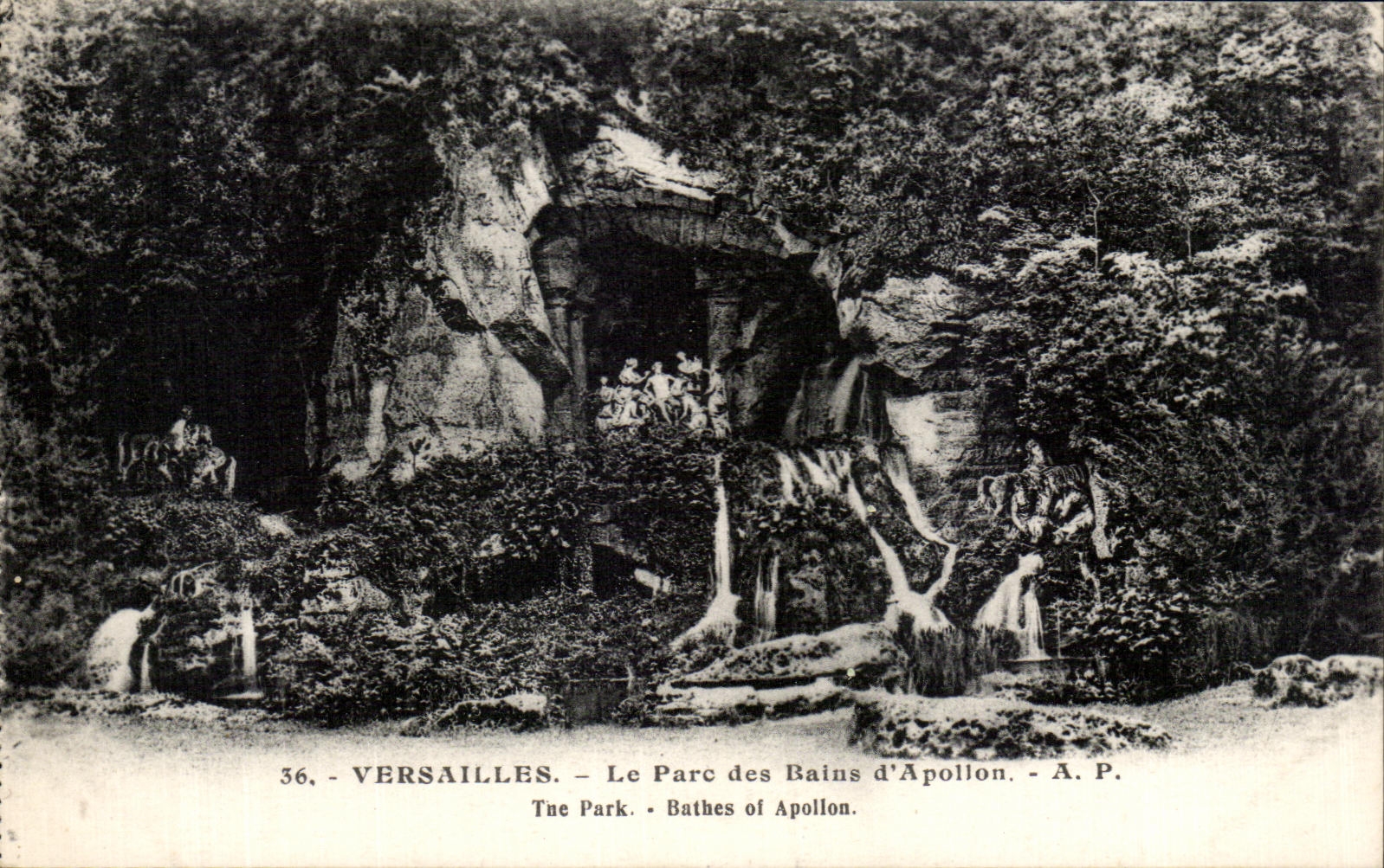 CPA Versailles the park of the Baths of Appollon