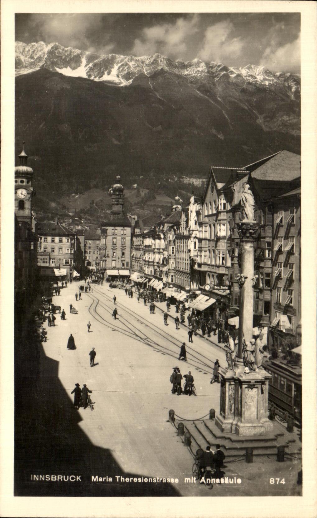 CPA Innsbruck Maria Theresienstrasse put Annasaule