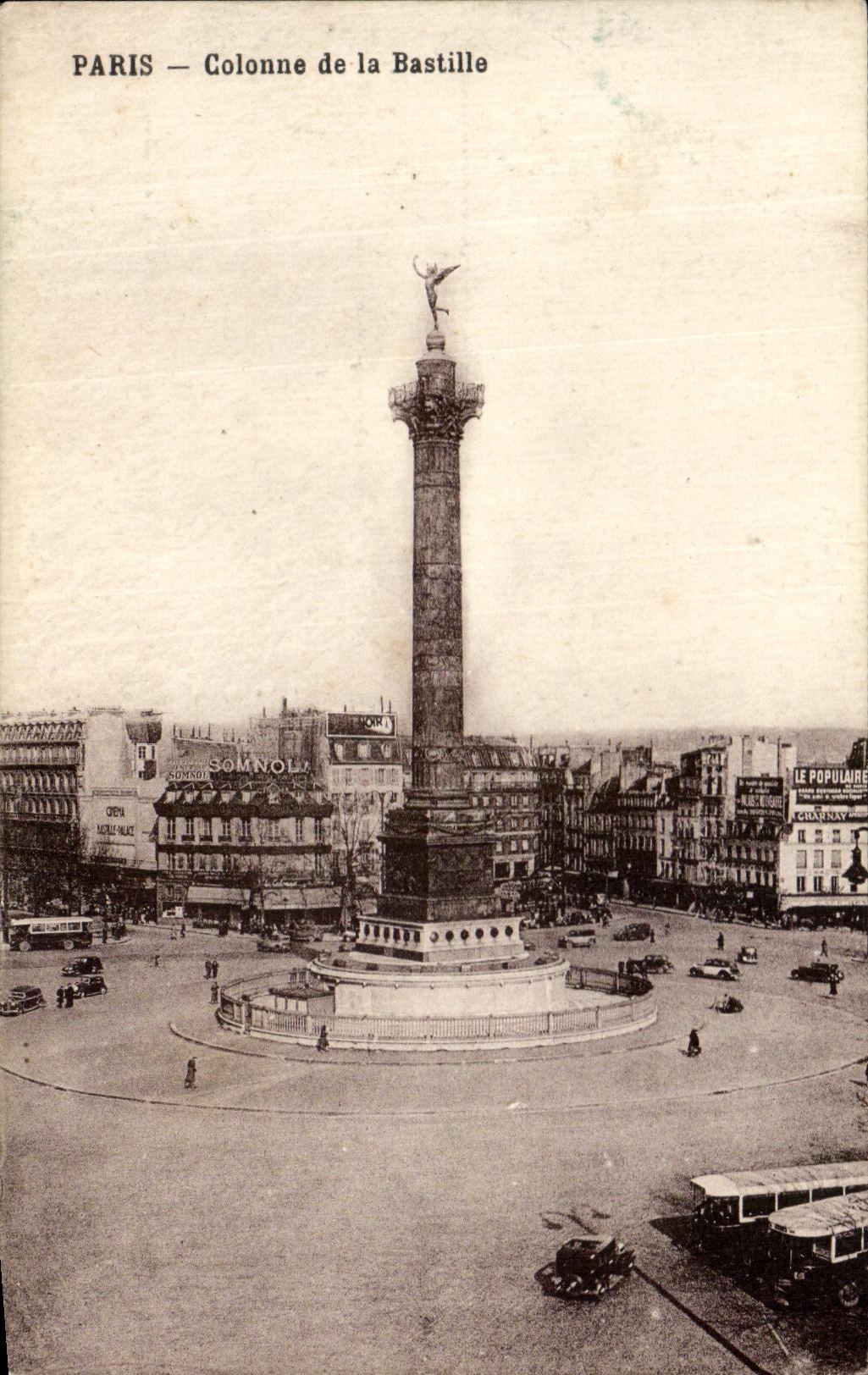 CPA Paris Column of the Bastille