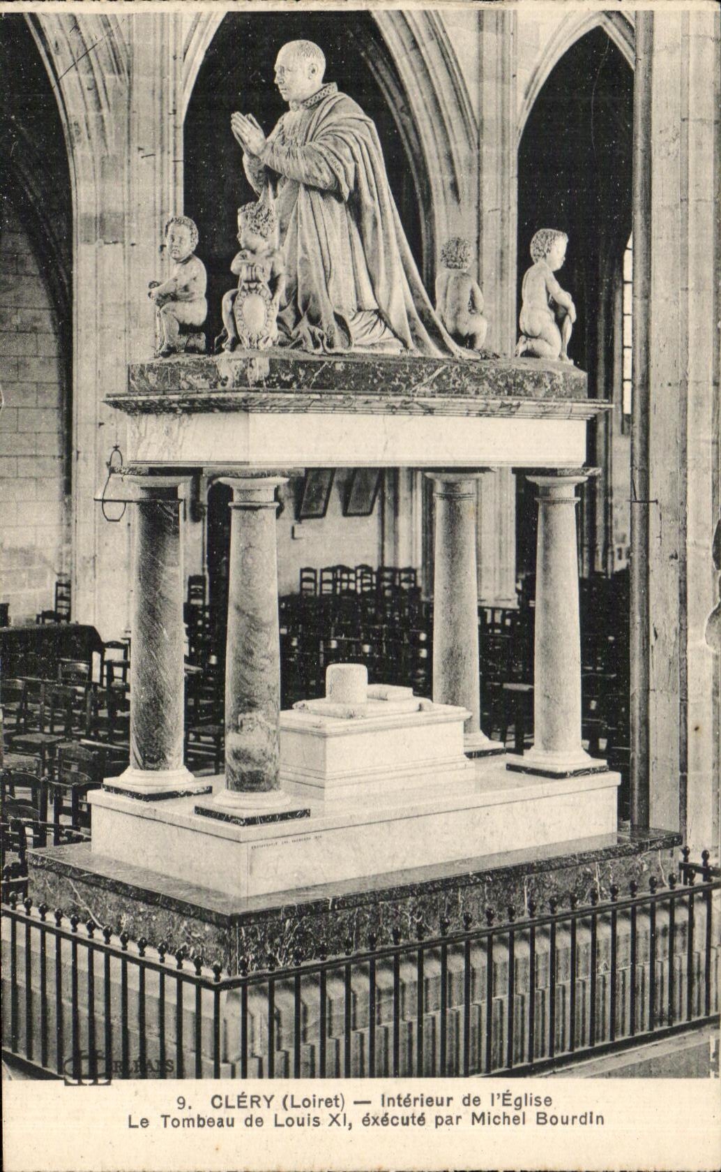 CPA Clery Interieur Of the Church the Tomb Of Louis XI Carries out By Michel Bourdin