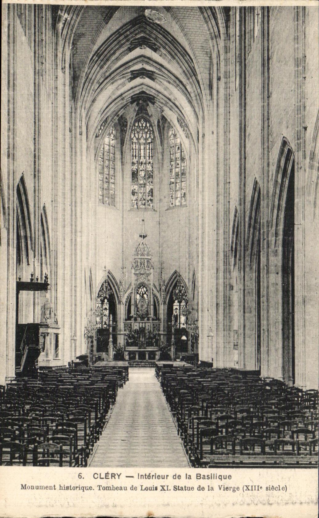 CPA Interior Clery of Basllique Monument Historque Tomb Of Louis