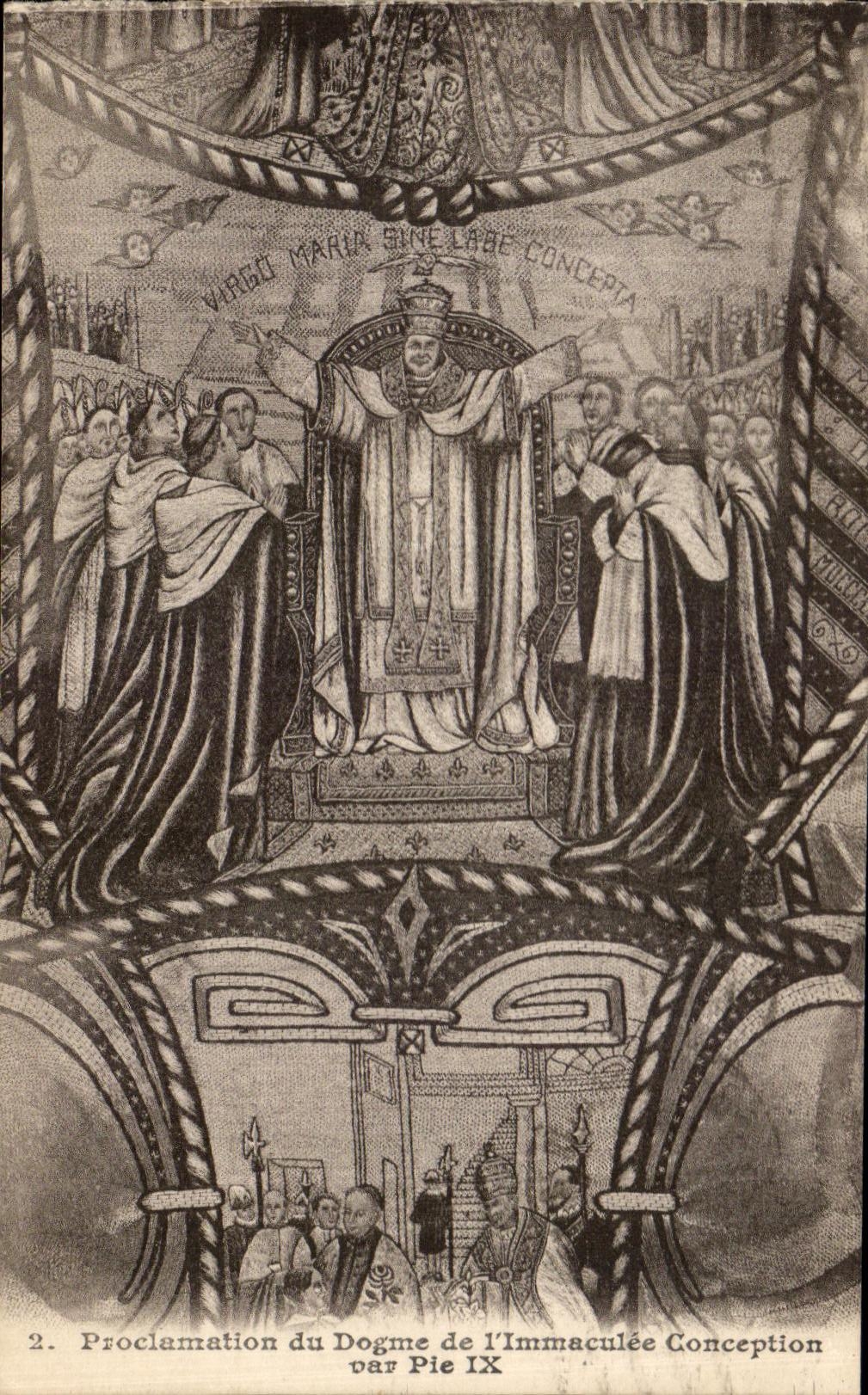 CPA Prociamation du Dogme De L'Immaculee Conception parPie IX