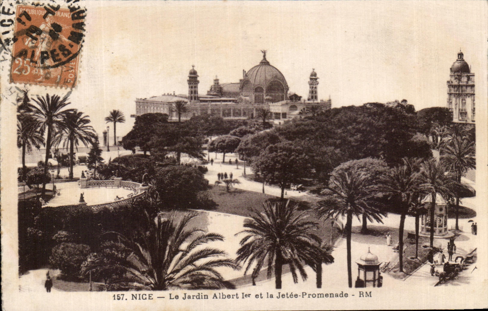 CPA Nice Le Jardin Albert 1er Et La Jetee Promenade