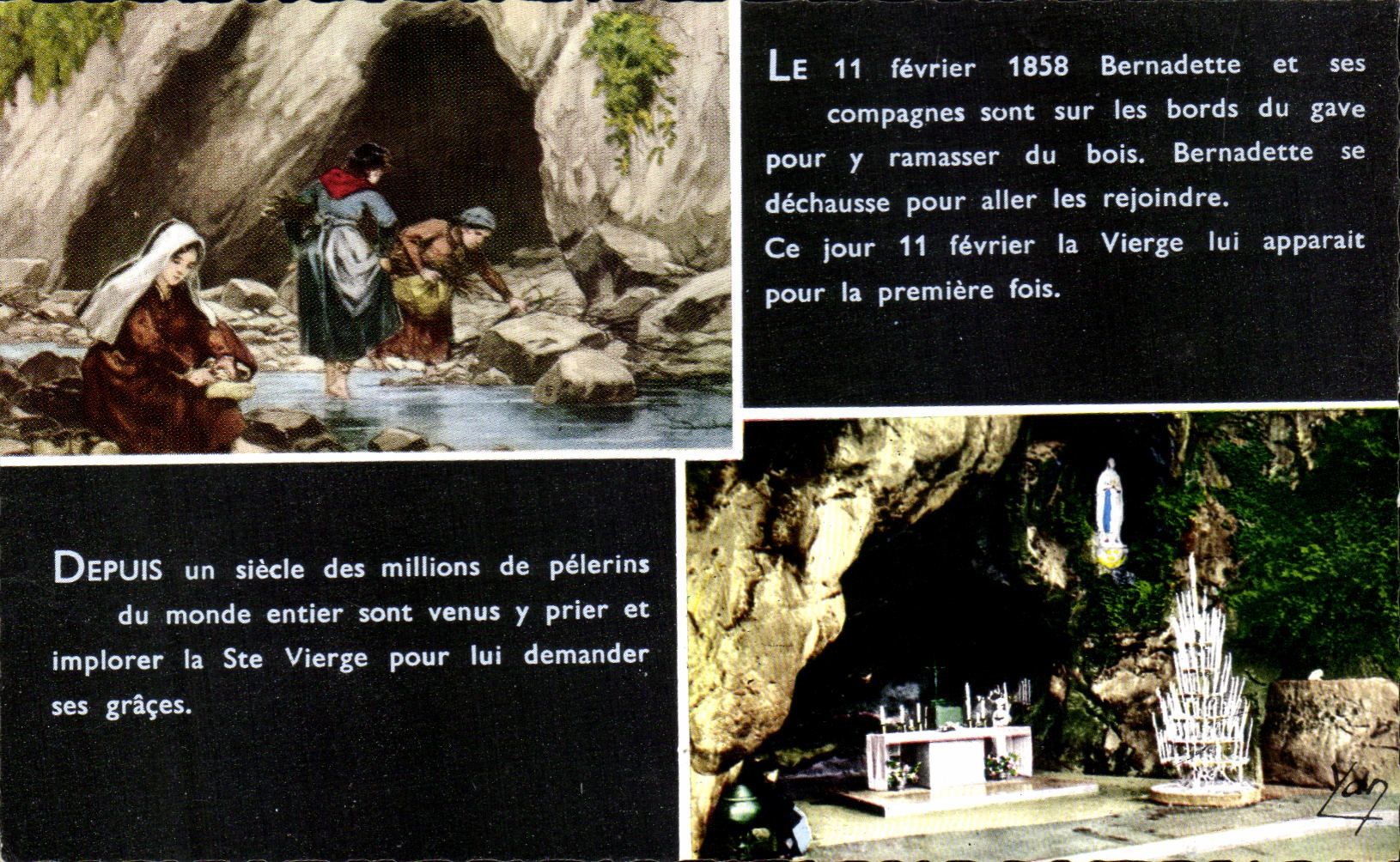 CPA Souvenir of Lourdes