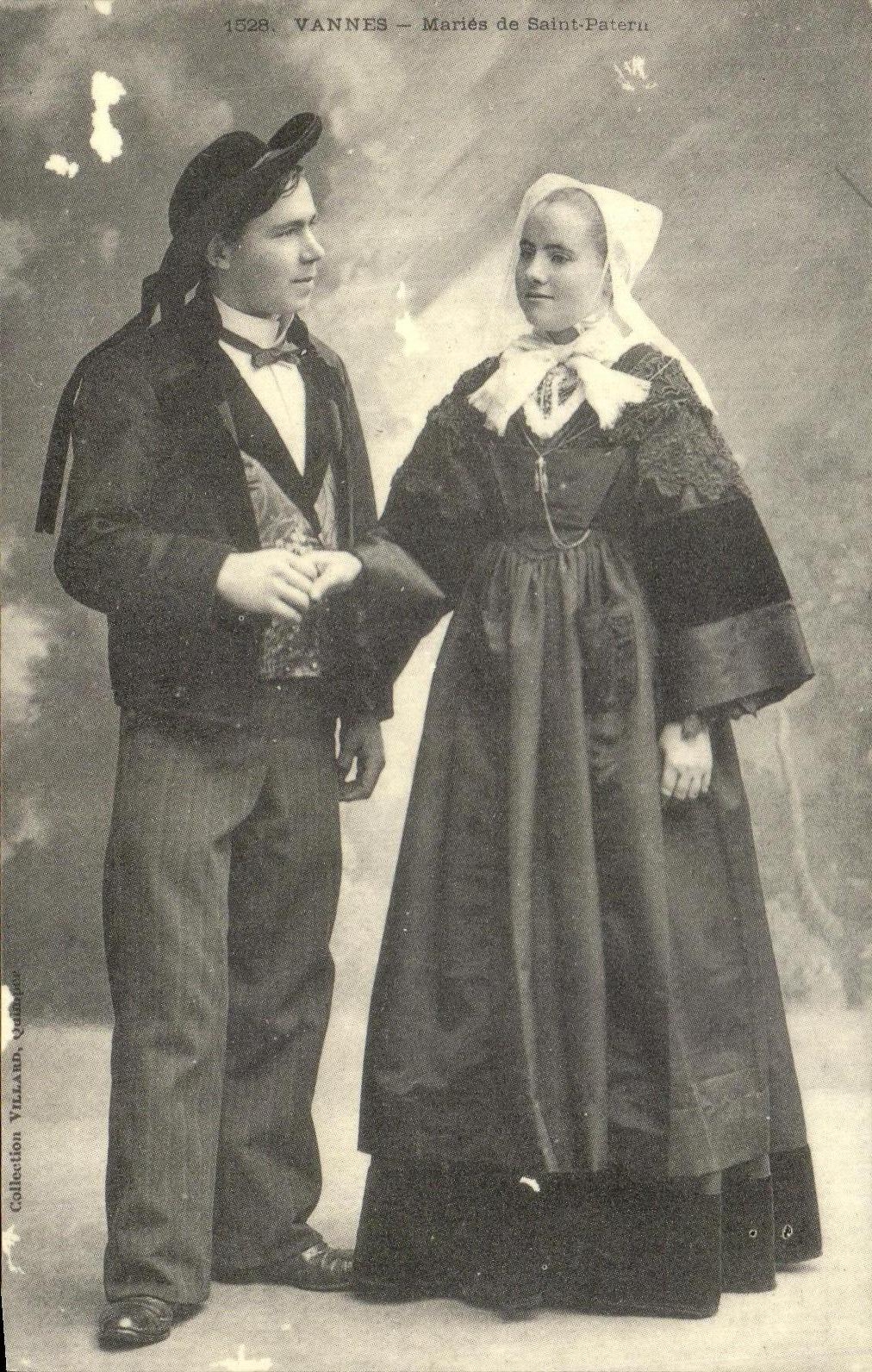 REPRO Vannes Maries de Saint Patern Folklore Costume Mariage