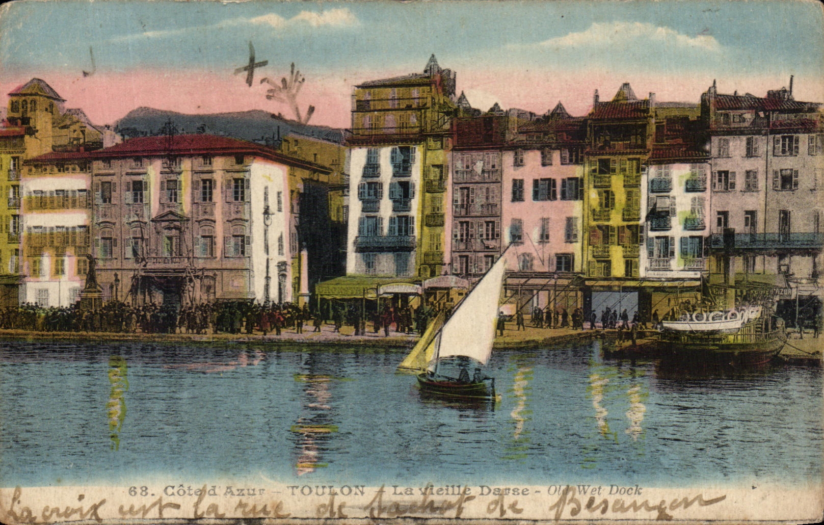 CPA Toulon the old Wet dock Boats