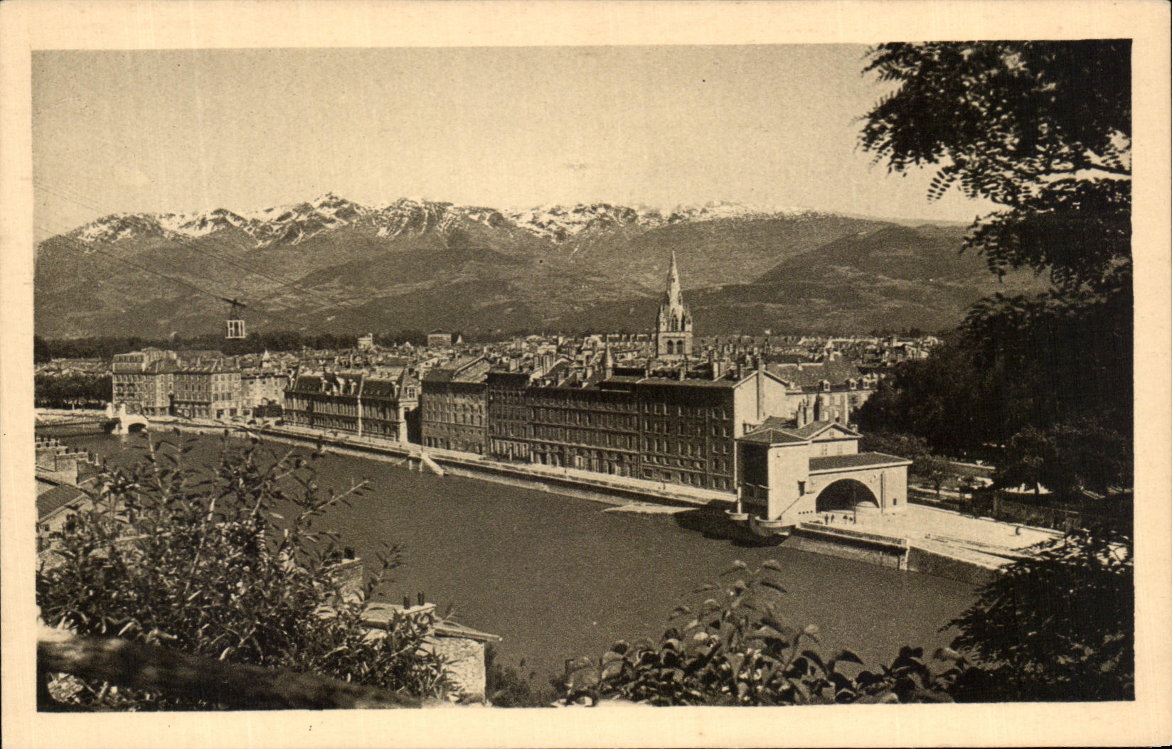 CPA Grenoble View and the Chain of Belledonne
