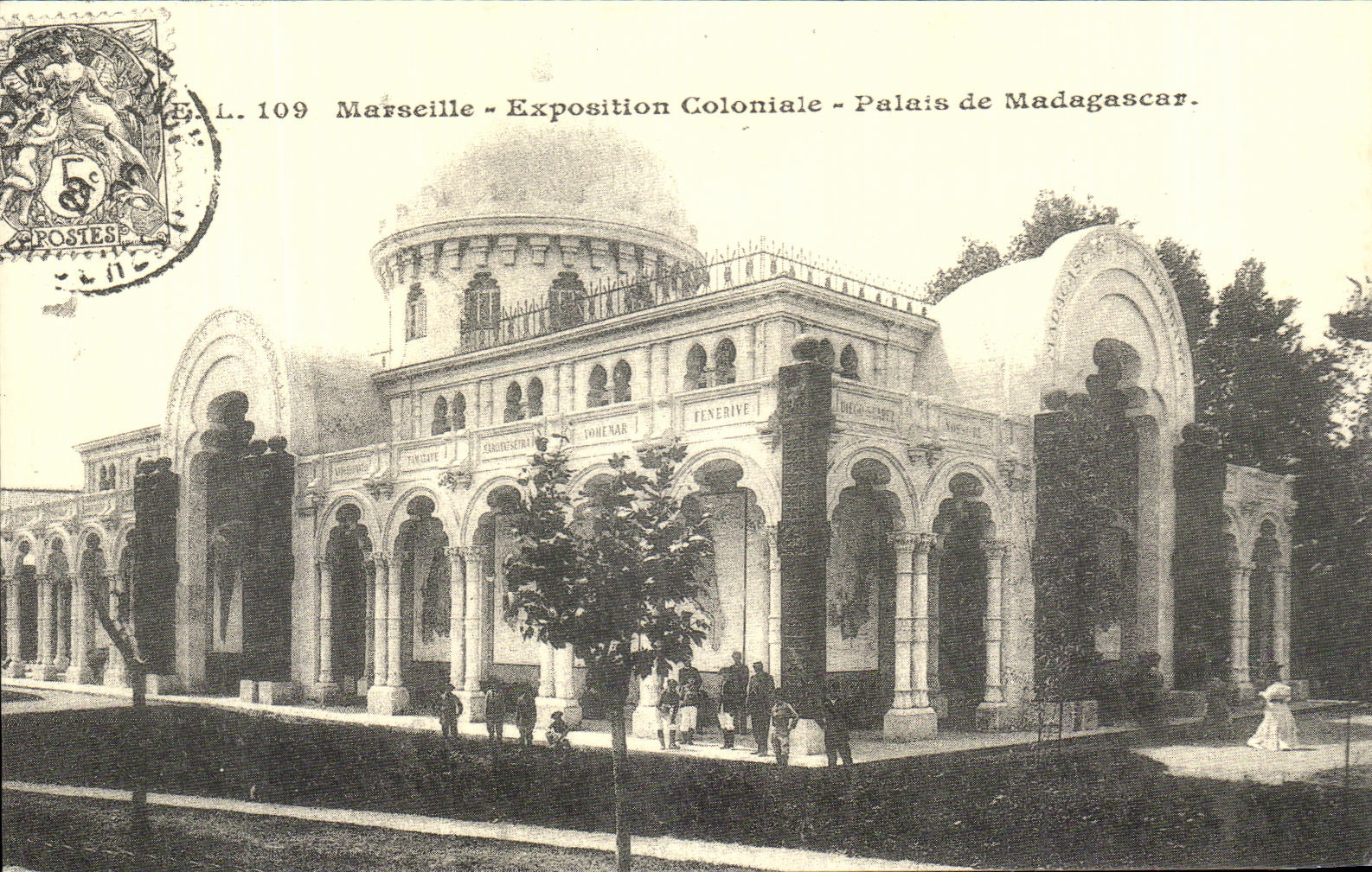 REPRO Marseille exposition Coloniale Palais De Madagascar