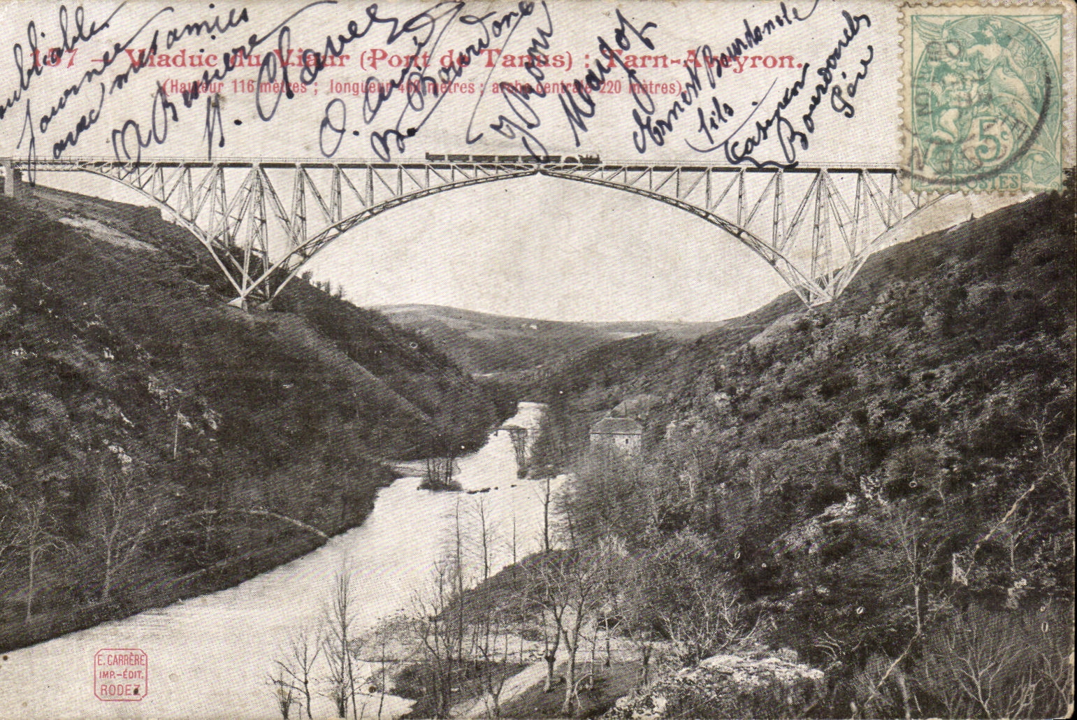 CPA Viaduct Of Viaur Tarn Aveyron