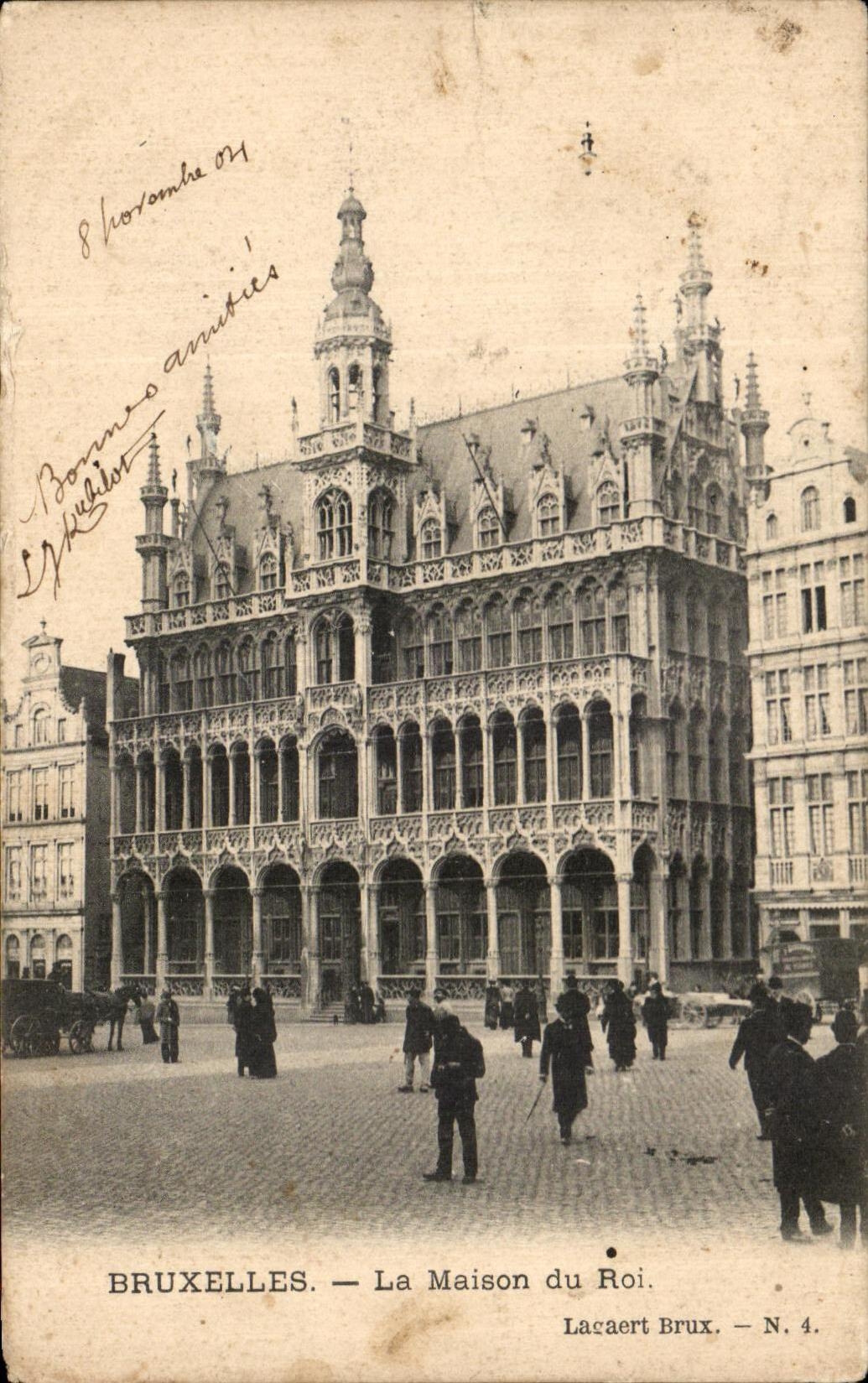 CPA <>Brussels</> la casa del rey