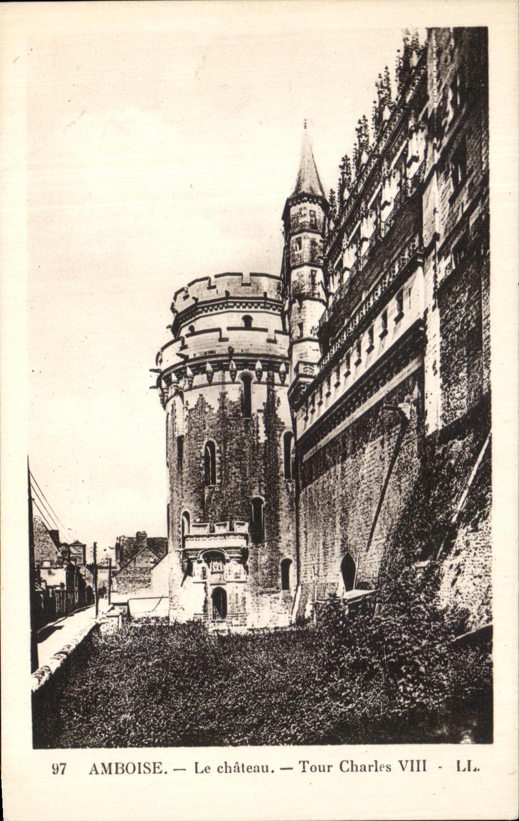 CPA Amboise la vuelta Charles VIII del castillo