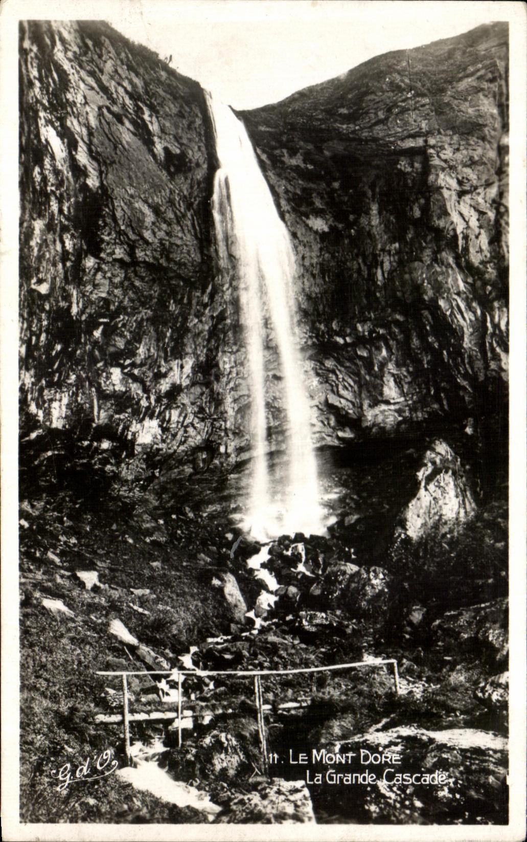 CPSM the Mount Gilds the large cascade