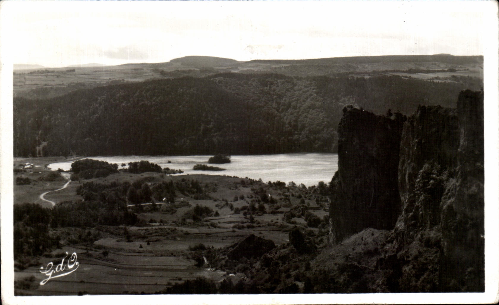 CPA Auvergne the Tooth of the Marsh and the Lake Chambon