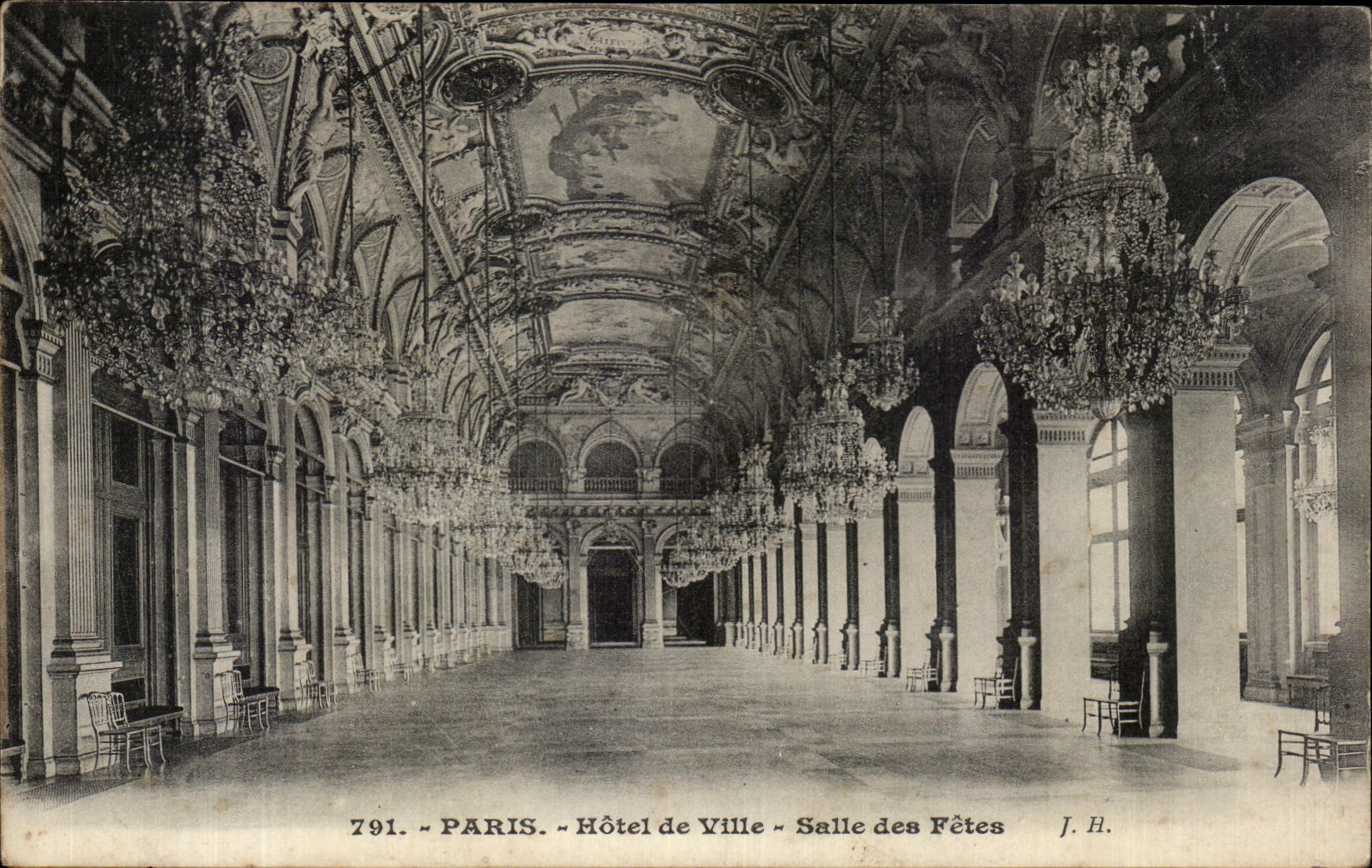 CPA Paris Town hall Village hall