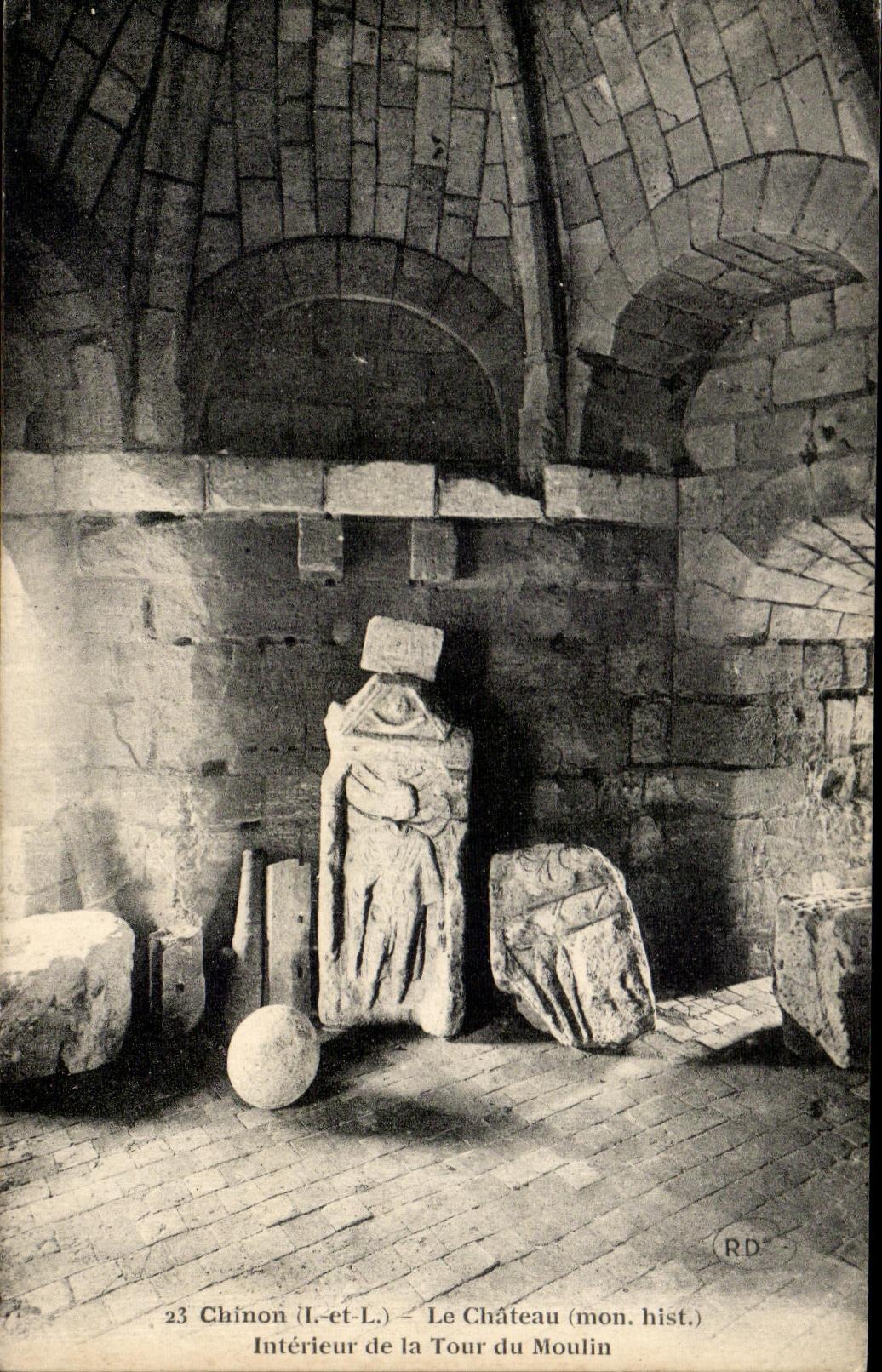 CPA Chinon the Interior Castle of the Tower of the Mill