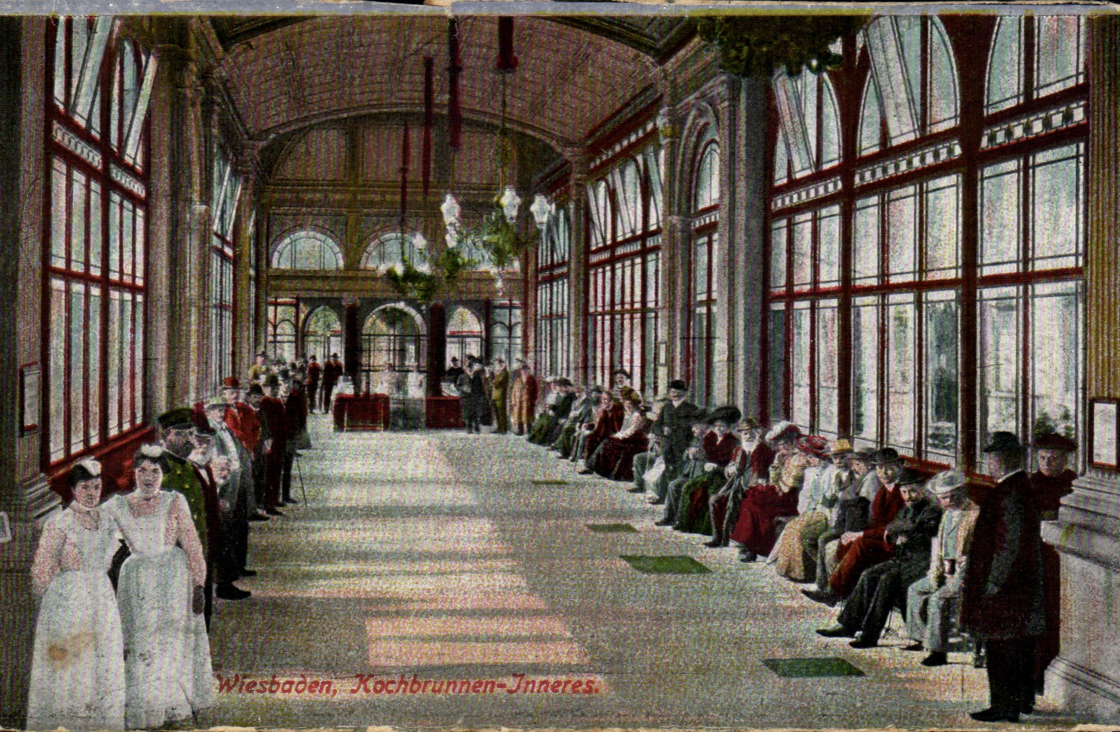 CPA Wiesbaoen Kochbrunnen Jnneres 