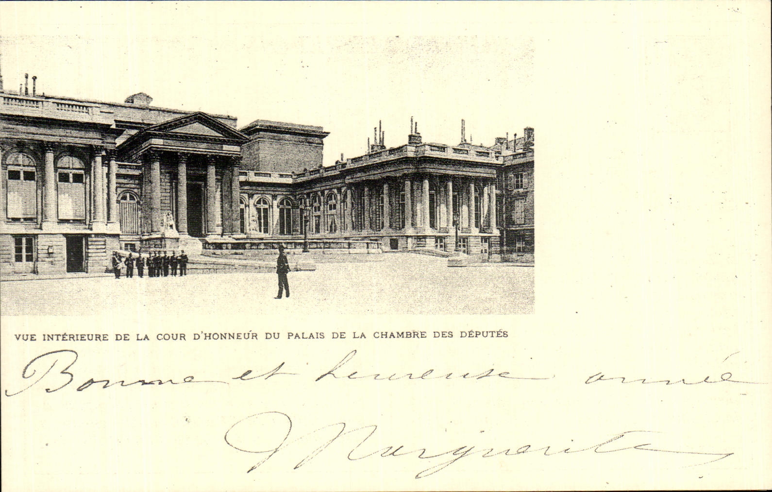 REPRO Seen Interior Of the Main courtyard Of the Palate Of the House of Commons Paris
