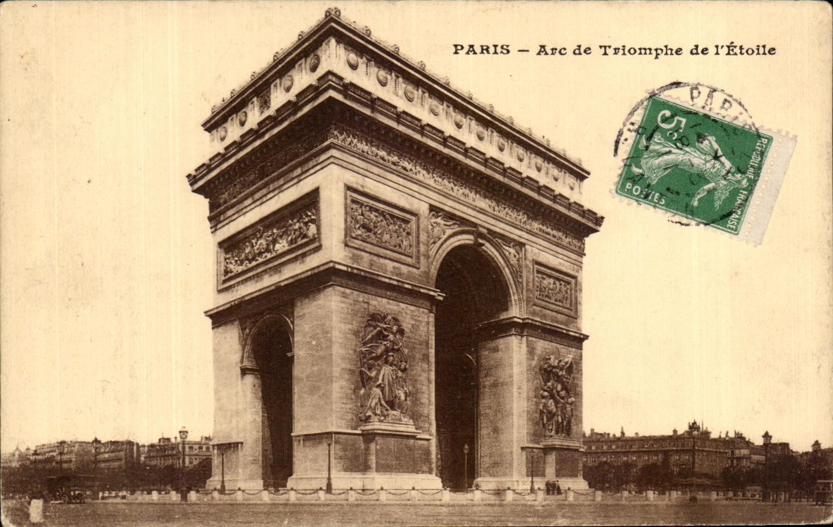 CPA Paris Avc de Triomphe de l'Etolle