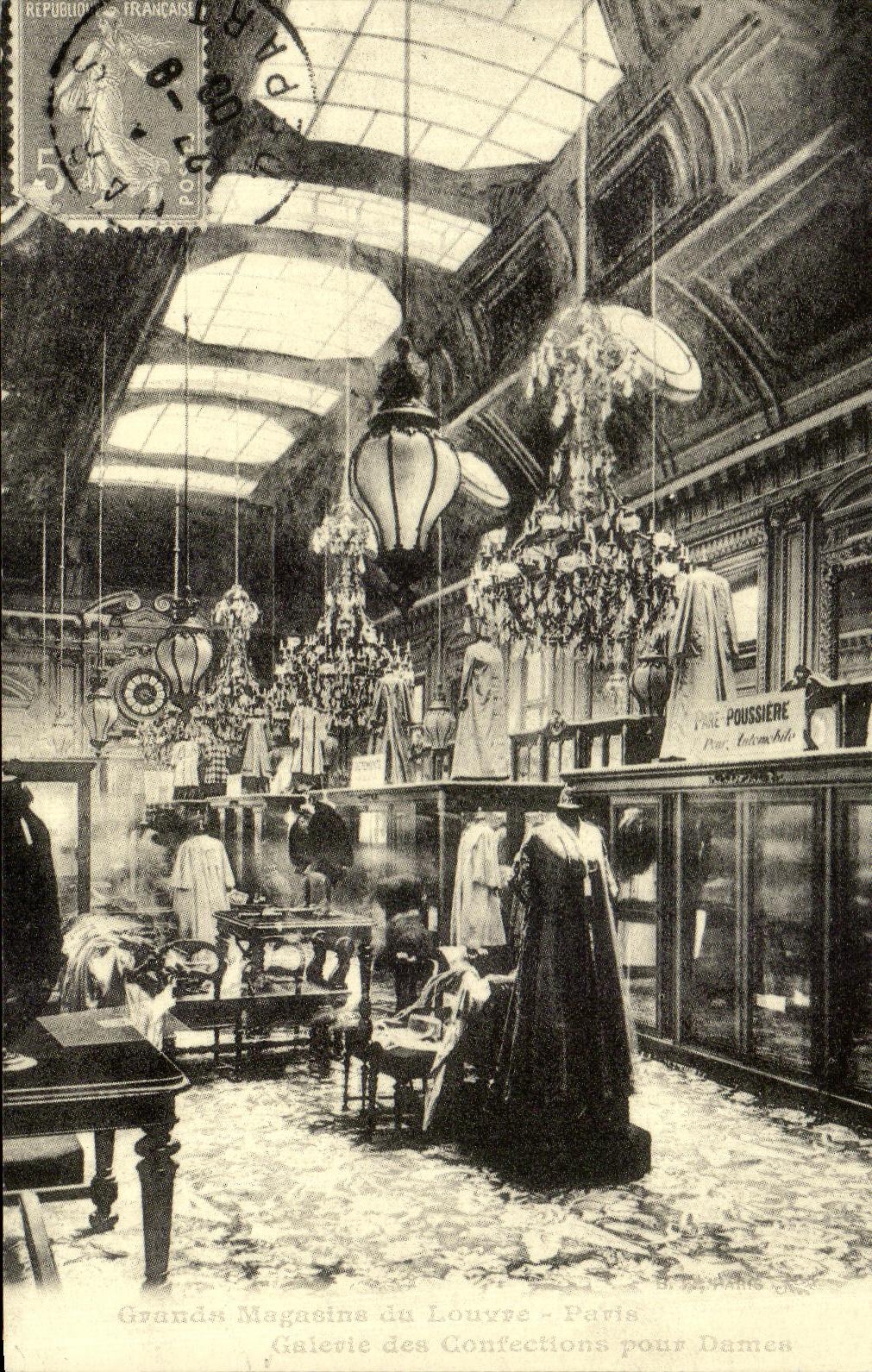 REPRO Paris of France department stores of Louvre department stores