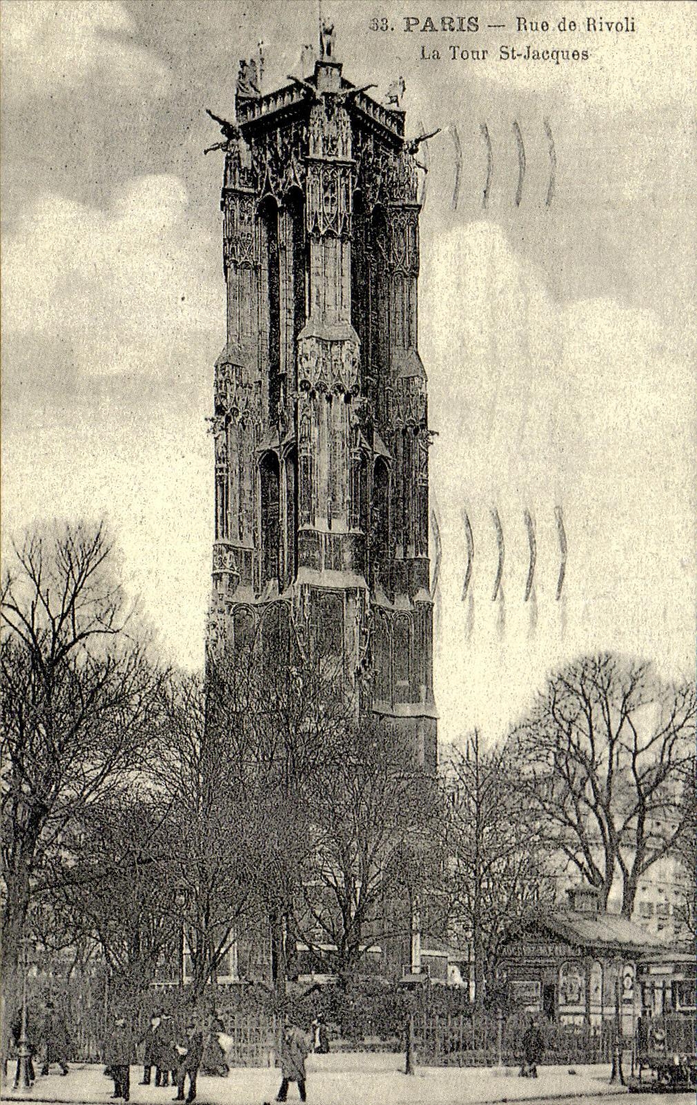 REPRO Paris Street of Rivoli the Tower St Jacques