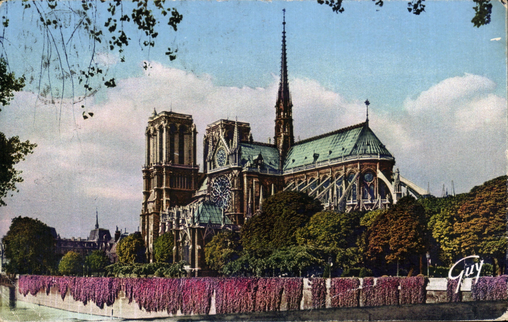 CPSM Paris la catedral de Notre Dame