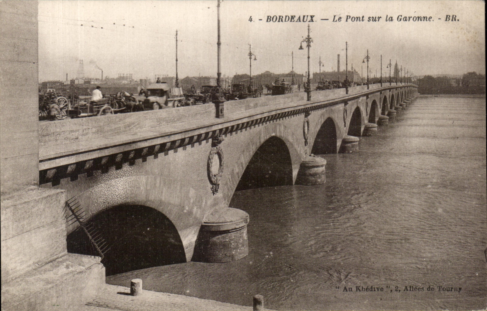 CPA Bordeaux the Bridge on the Garonne