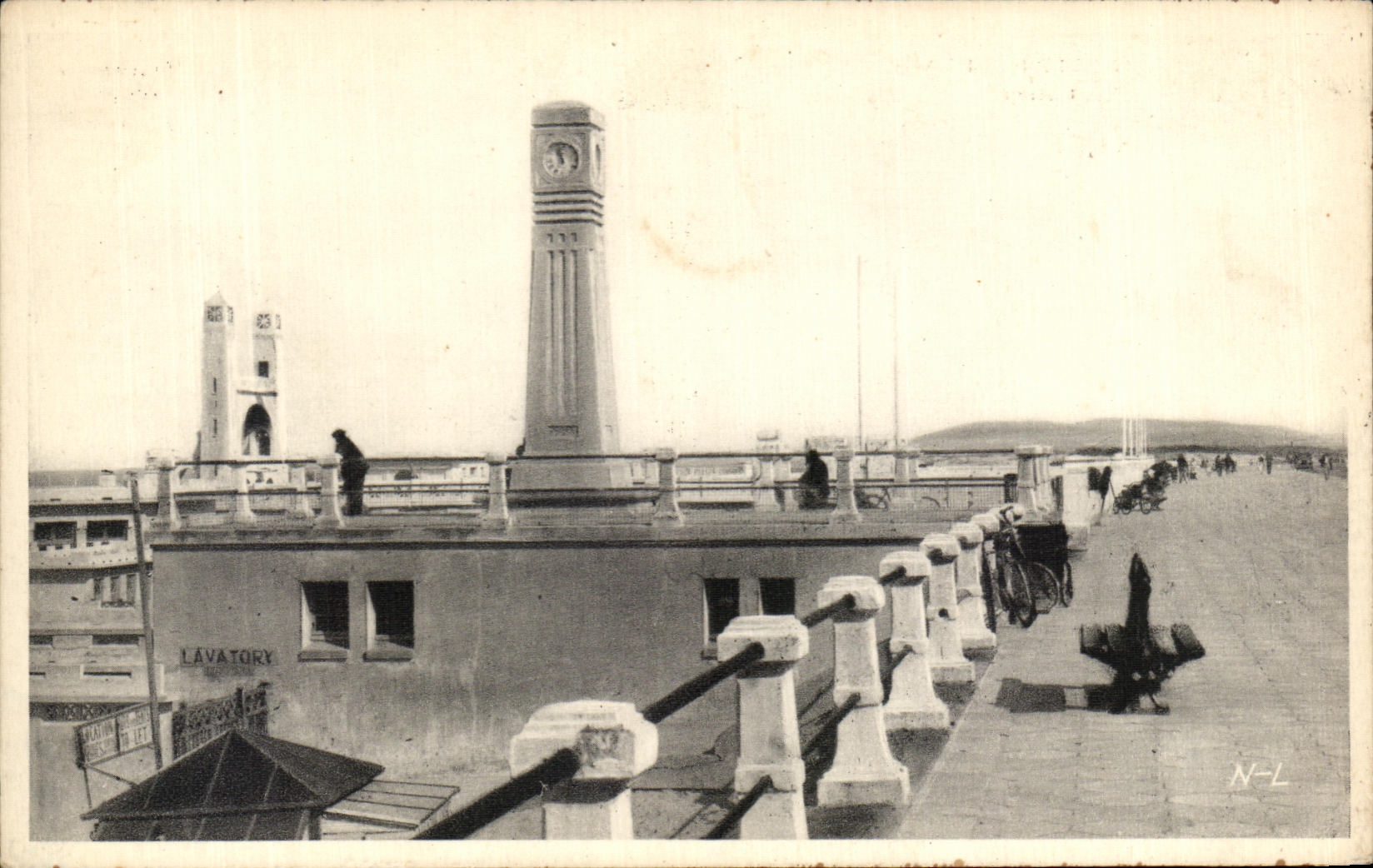 Playa de CPA Touquet Paris la presa el reloj