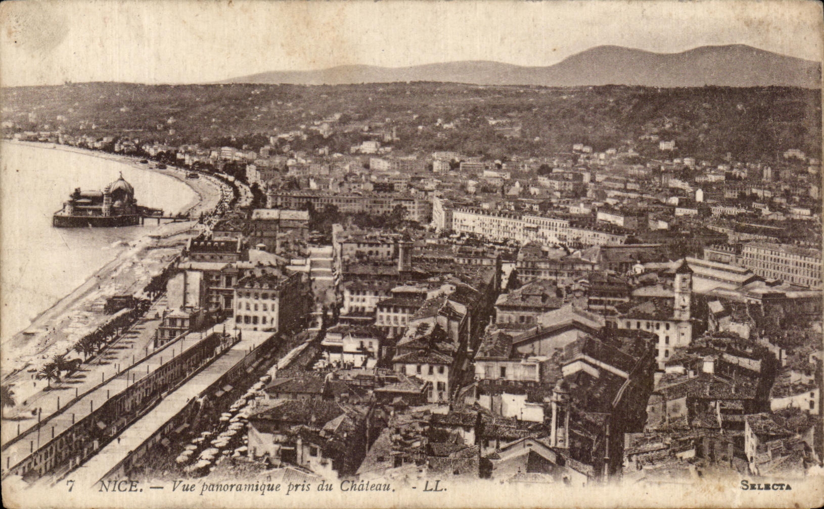 Opinion panoramica de CPA Niza tomada del castillo