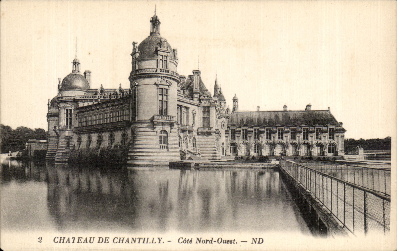 CPA Chateau De Chantilly cote Nord Ouest