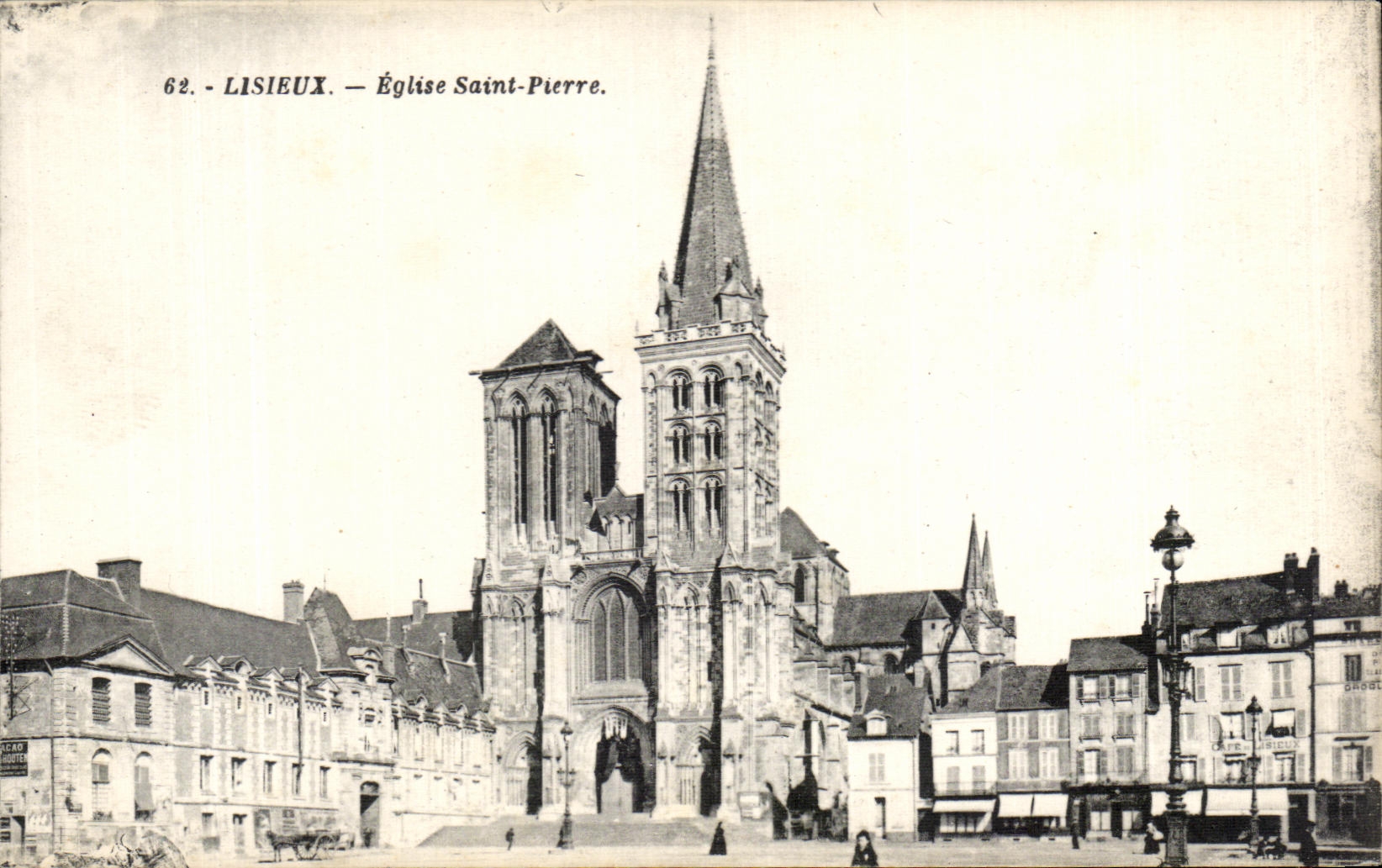 CPA Lisieux Church Saint Pierre